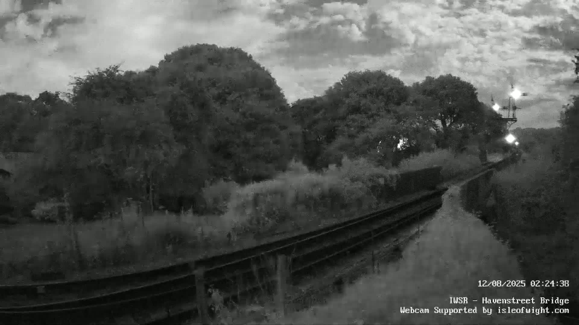 Isle of Wight Steam Railway, Havenstreet Railway Bridge Live Cam - Havenstreet & Ashey, Isle of Wight, Southeast, England, United Kingdom