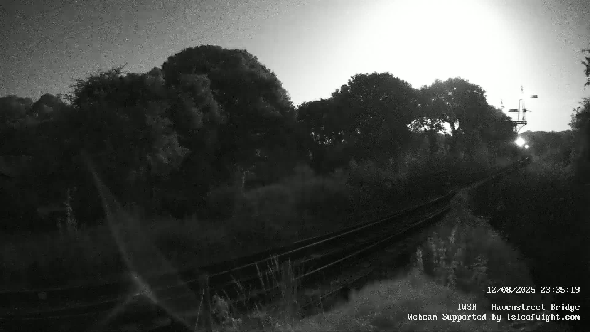 Isle of Wight Steam Railway, Havenstreet Railway Bridge Live Cam - Havenstreet & Ashey, Isle of Wight, Southeast, England, United Kingdom