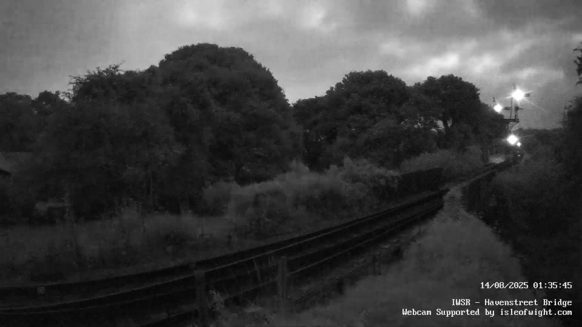 Isle of Wight Steam Railway, Havenstreet Railway Bridge Live Cam - Havenstreet & Ashey, Isle of Wight, Southeast, England, United Kingdom