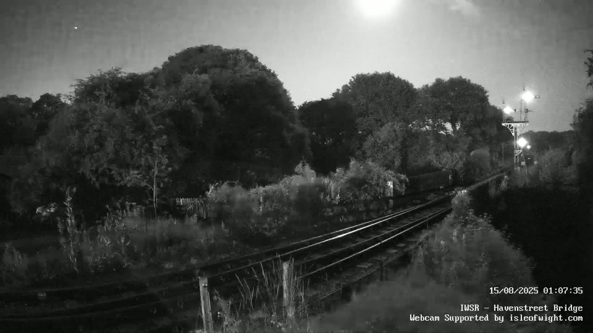 Isle of Wight Steam Railway, Havenstreet Railway Bridge Live Cam - Havenstreet & Ashey, Isle of Wight, Southeast, England, United Kingdom