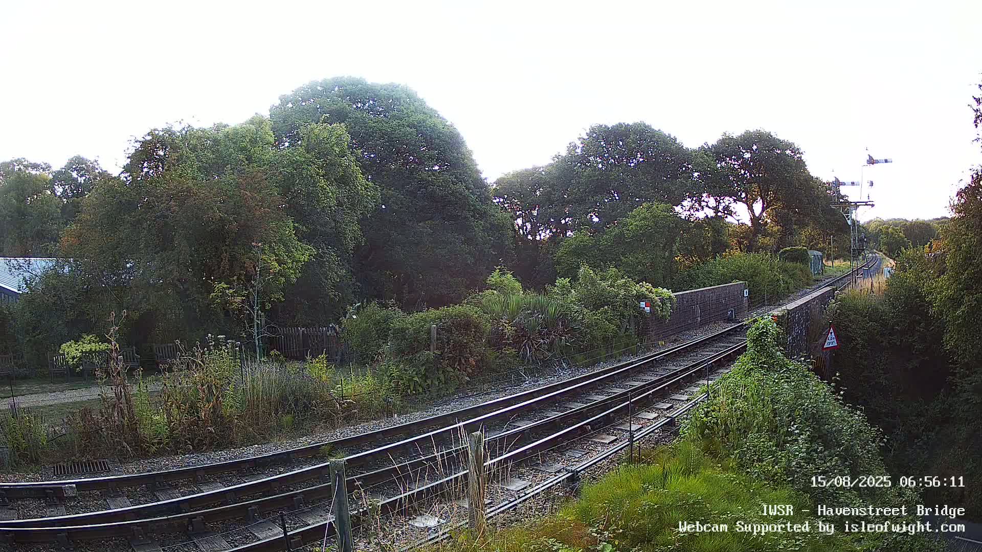 Isle of Wight Steam Railway, Havenstreet Railway Bridge Live Cam - Havenstreet & Ashey, Isle of Wight, Southeast, England, United Kingdom