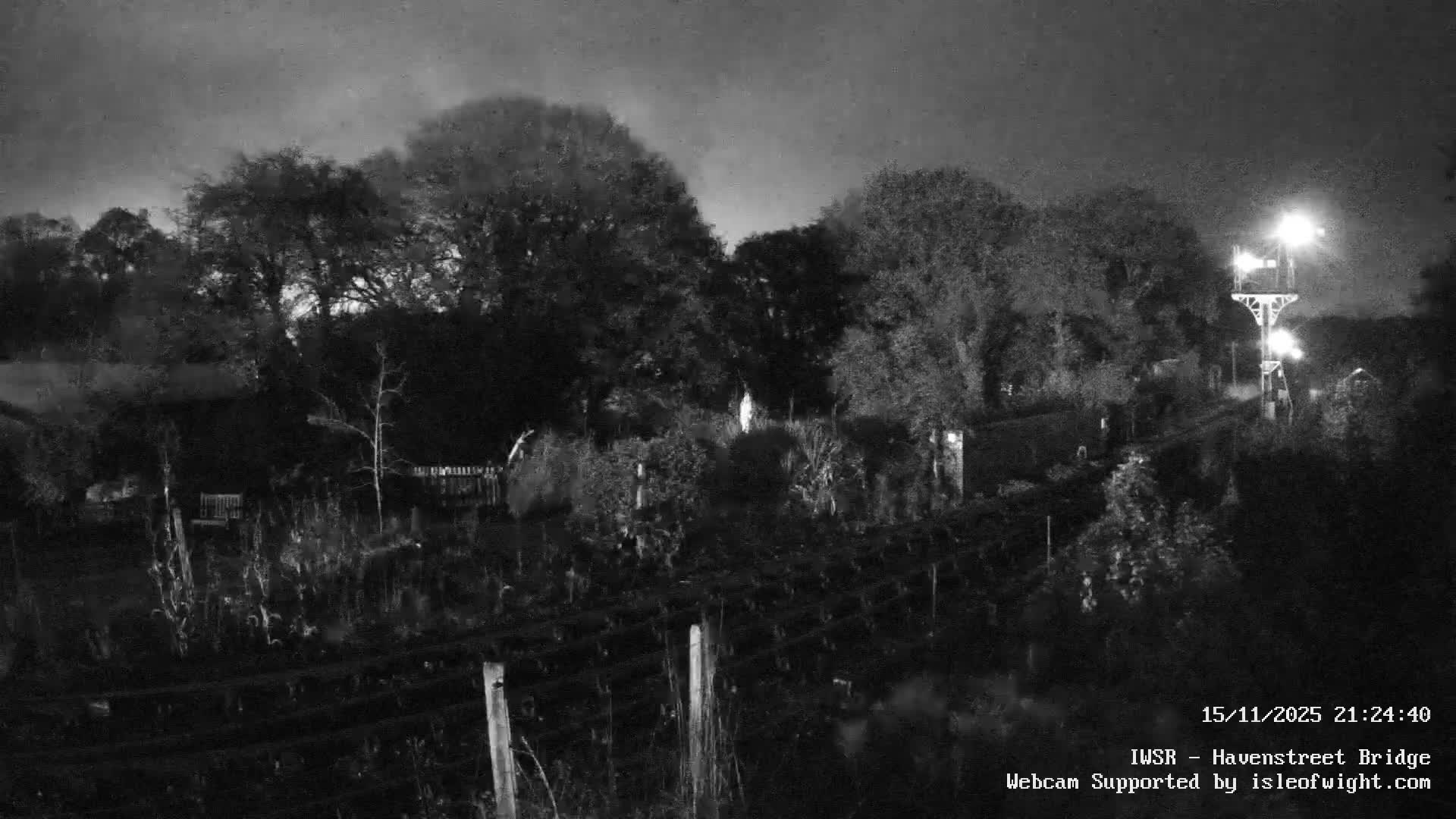 Isle of Wight Steam Railway, Havenstreet Railway Bridge Live Cam - Havenstreet & Ashey, Isle of Wight, Southeast, England, United Kingdom