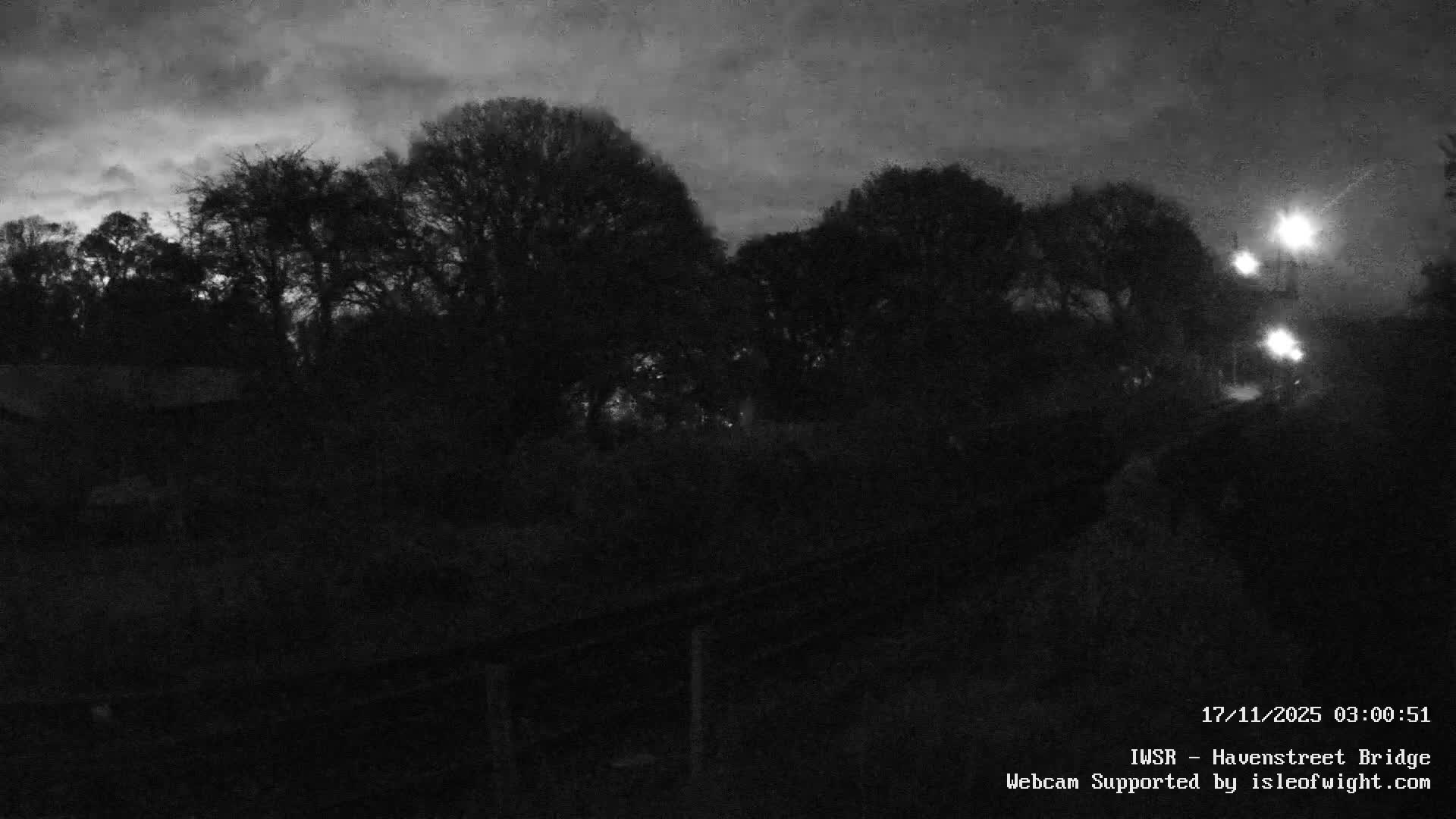 Isle of Wight Steam Railway, Havenstreet Railway Bridge Live Cam - Havenstreet & Ashey, Isle of Wight, Southeast, England, United Kingdom