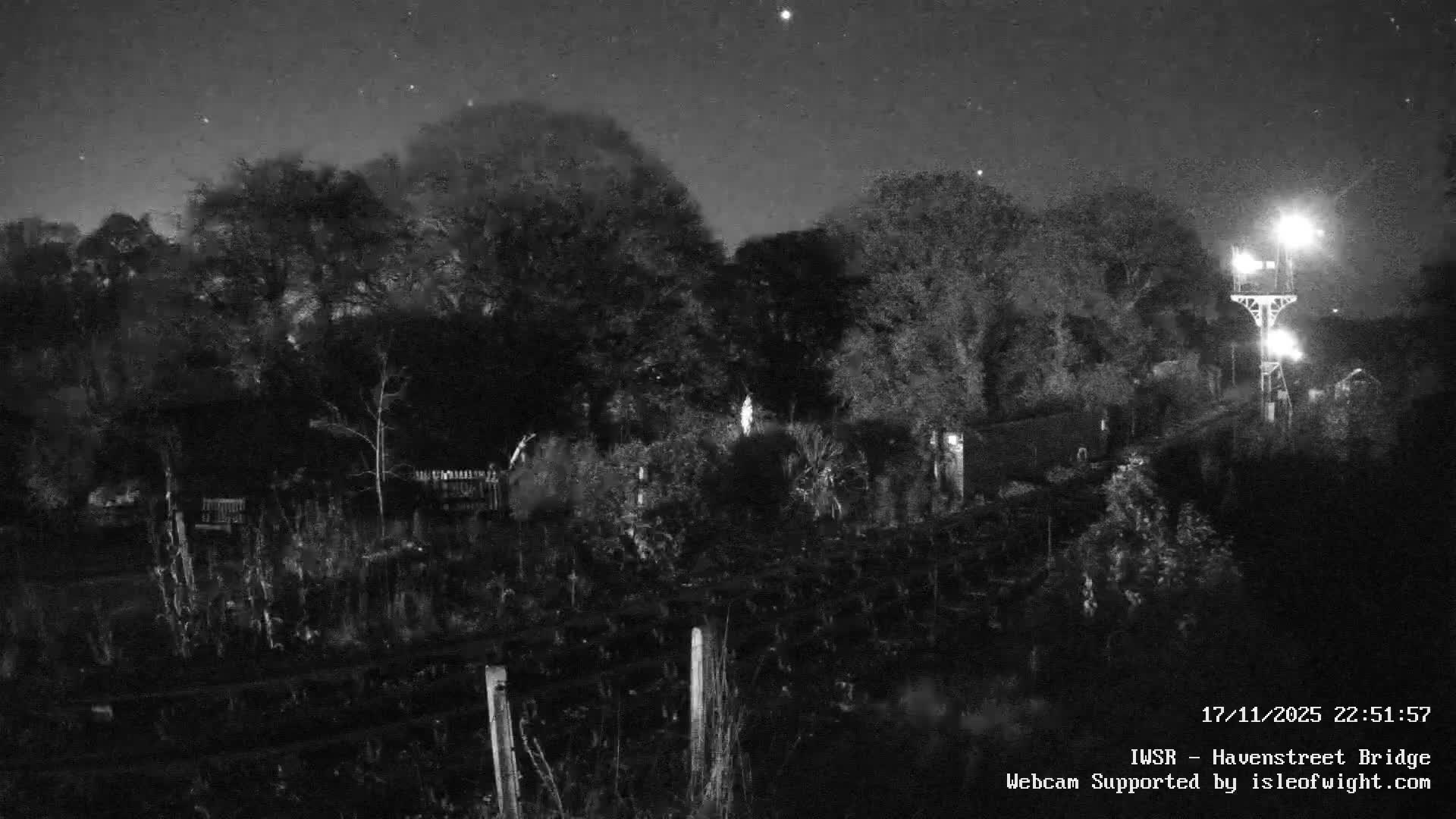 Isle of Wight Steam Railway, Havenstreet Railway Bridge Live Cam - Havenstreet & Ashey, Isle of Wight, Southeast, England, United Kingdom