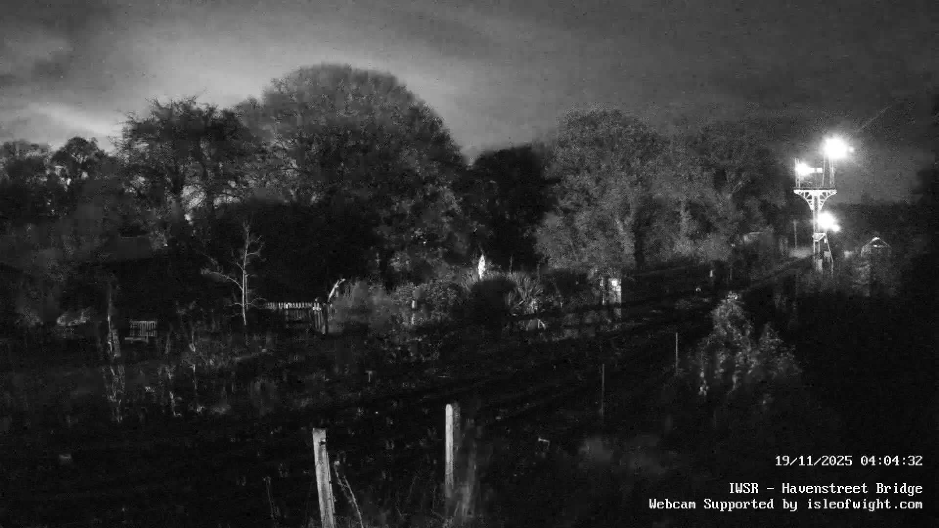 Isle of Wight Steam Railway, Havenstreet Railway Bridge Live Cam - Havenstreet & Ashey, Isle of Wight, Southeast, England, United Kingdom