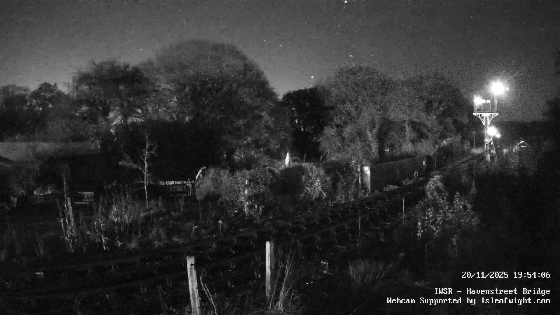 Isle of Wight Steam Railway, Havenstreet Railway Bridge Live Cam - Havenstreet & Ashey, Isle of Wight, Southeast, England, United Kingdom