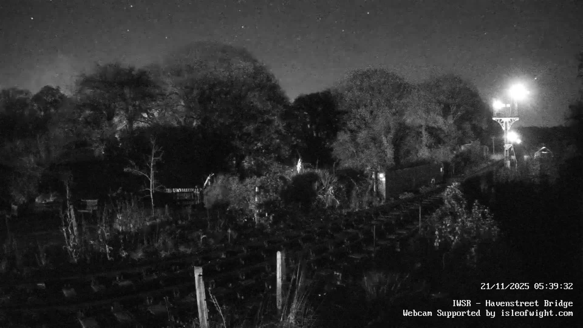 Isle of Wight Steam Railway, Havenstreet Railway Bridge Live Cam - Havenstreet & Ashey, Isle of Wight, Southeast, England, United Kingdom