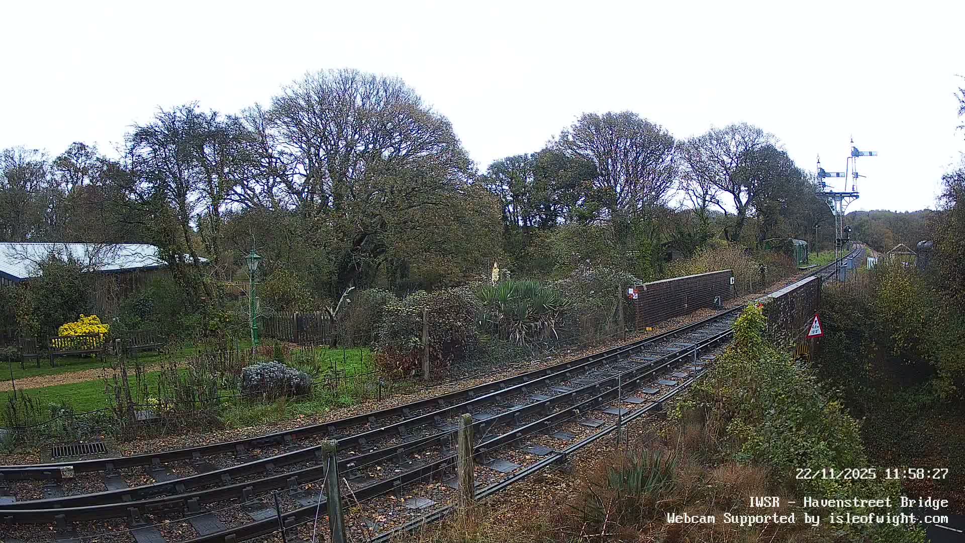 Isle of Wight Steam Railway, Havenstreet Railway Bridge Live Cam - Havenstreet & Ashey, Isle of Wight, Southeast, England, United Kingdom