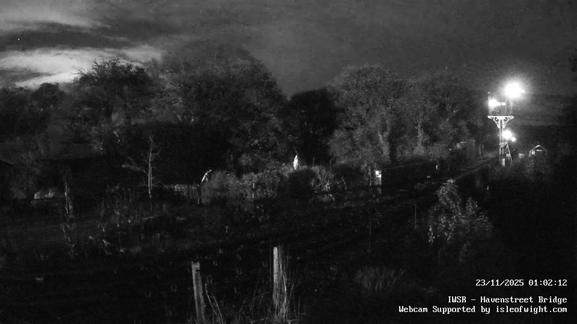 Isle of Wight Steam Railway, Havenstreet Railway Bridge Live Cam - Havenstreet & Ashey, Isle of Wight, Southeast, England, United Kingdom