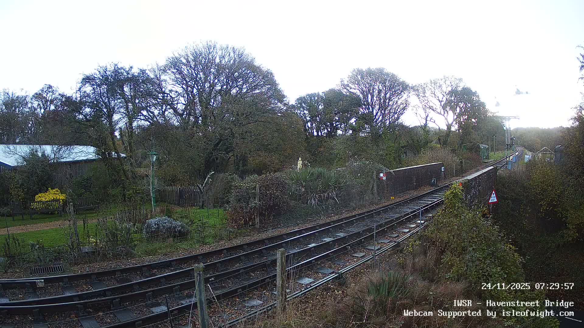 Isle of Wight Steam Railway, Havenstreet Railway Bridge Live Cam - Havenstreet & Ashey, Isle of Wight, Southeast, England, United Kingdom