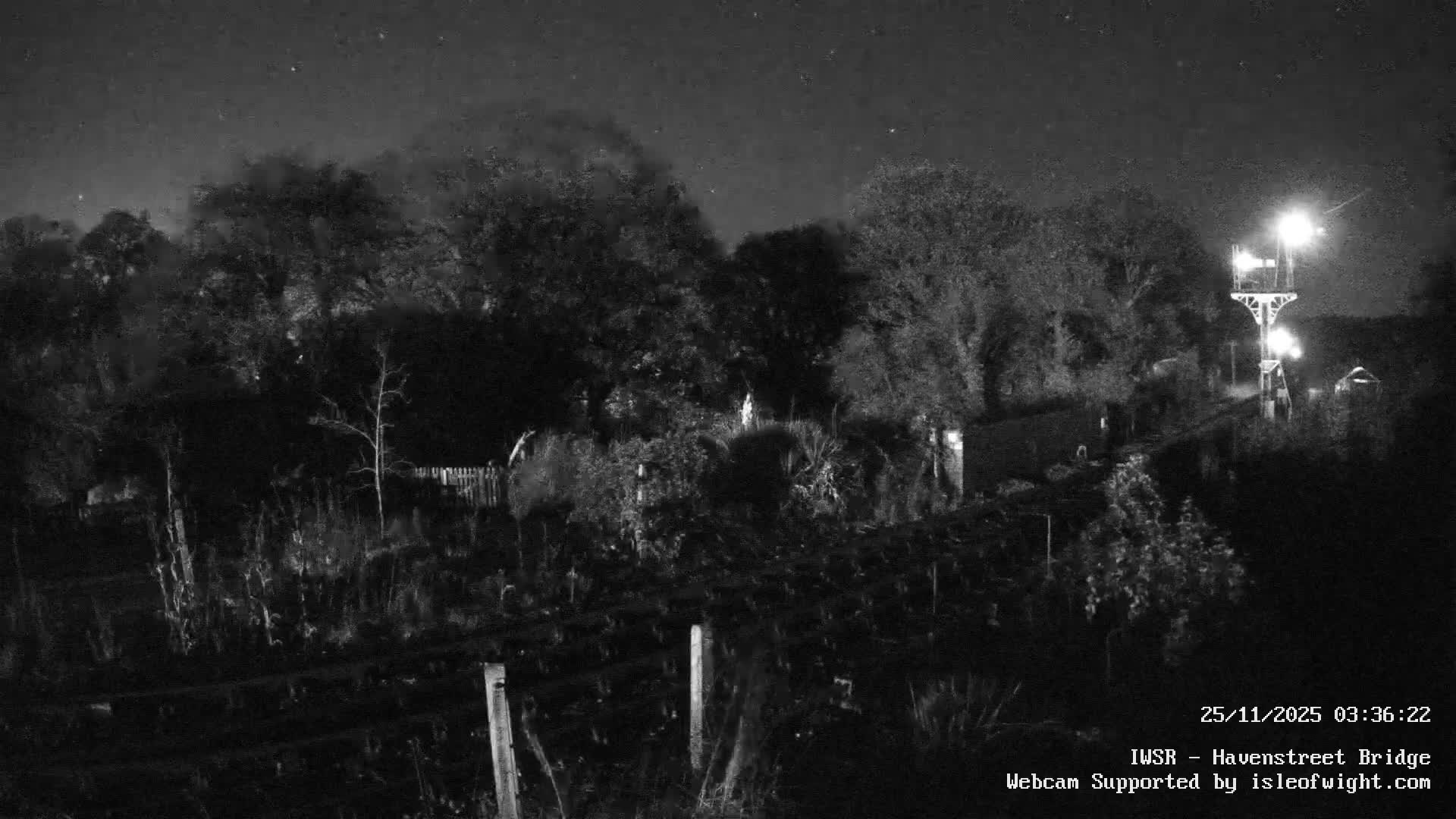 Isle of Wight Steam Railway, Havenstreet Railway Bridge Live Cam - Havenstreet & Ashey, Isle of Wight, Southeast, England, United Kingdom
