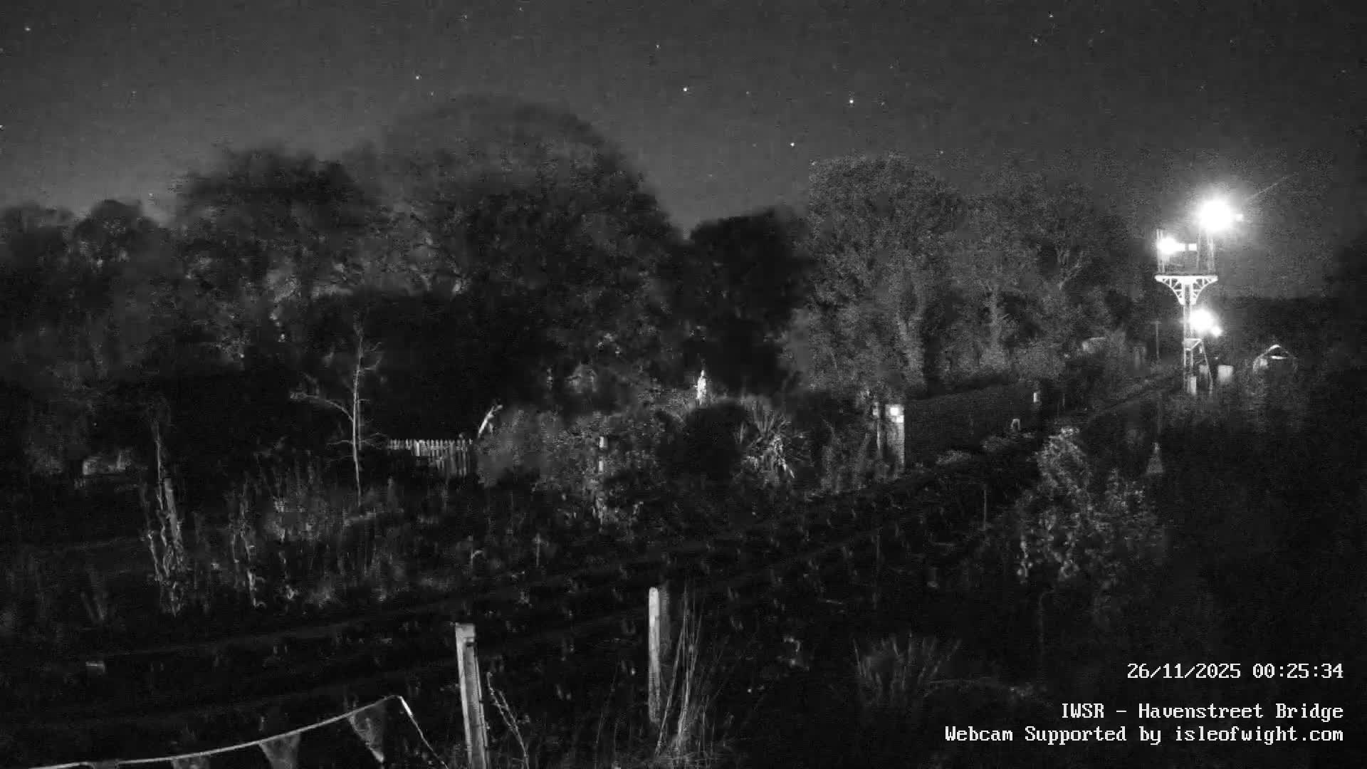 Isle of Wight Steam Railway, Havenstreet Railway Bridge Live Cam - Havenstreet & Ashey, Isle of Wight, Southeast, England, United Kingdom