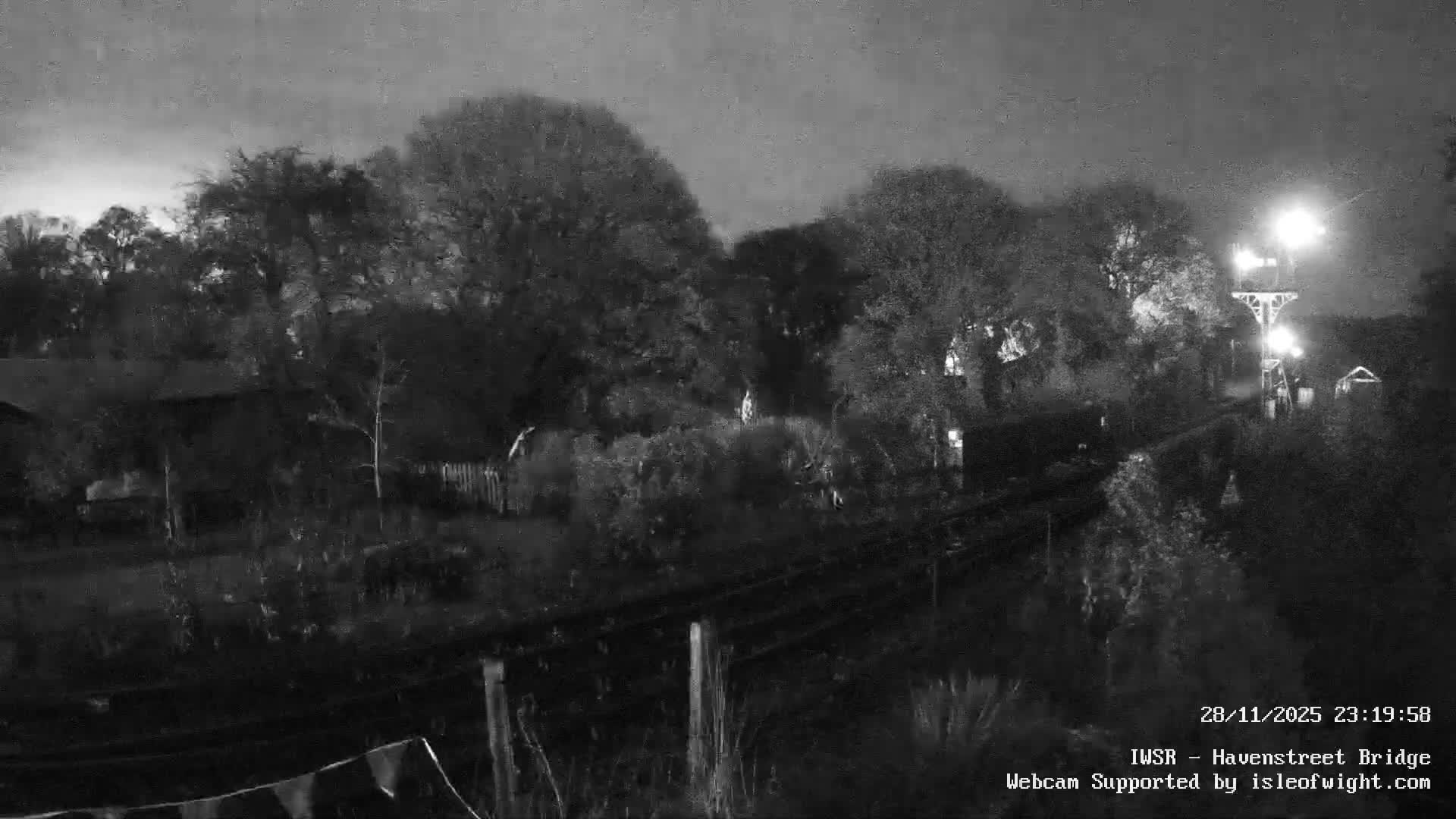 Isle of Wight Steam Railway, Havenstreet Railway Bridge Live Cam - Havenstreet & Ashey, Isle of Wight, Southeast, England, United Kingdom