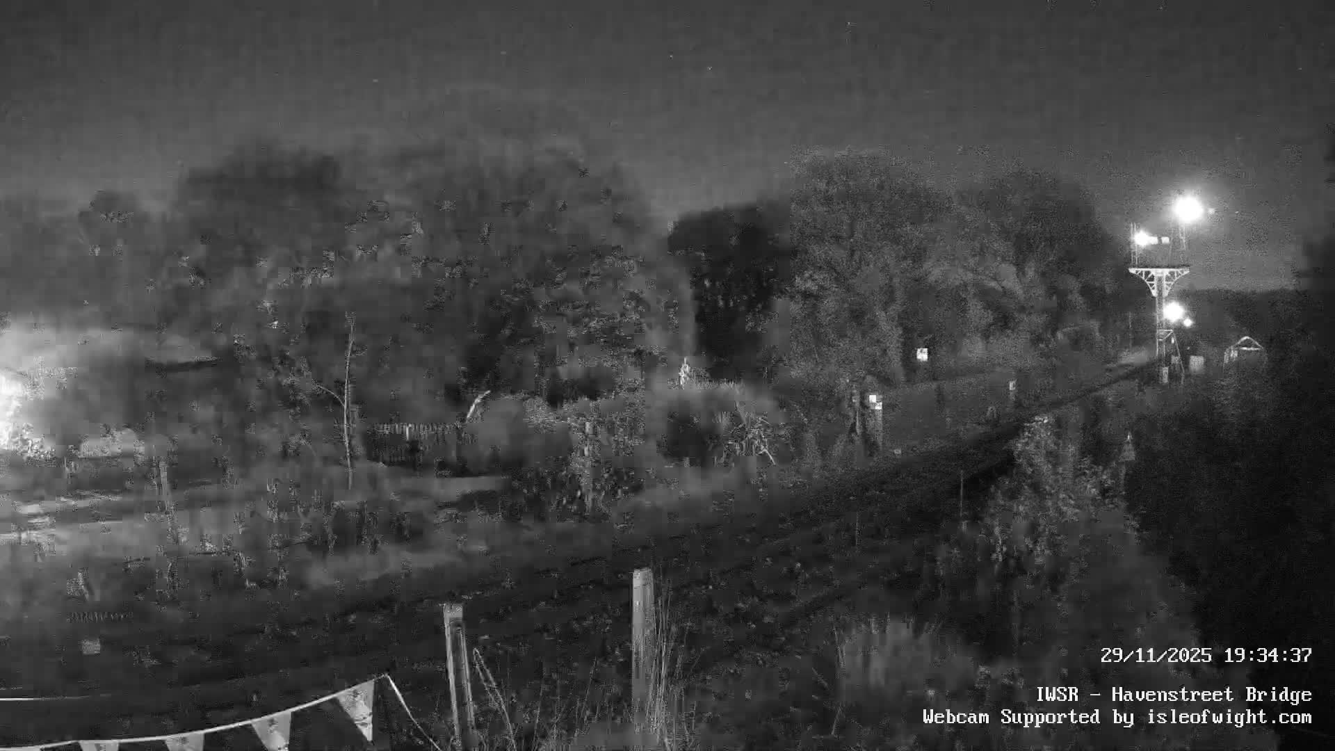 Isle of Wight Steam Railway, Havenstreet Railway Bridge Live Cam - Havenstreet & Ashey, Isle of Wight, Southeast, England, United Kingdom