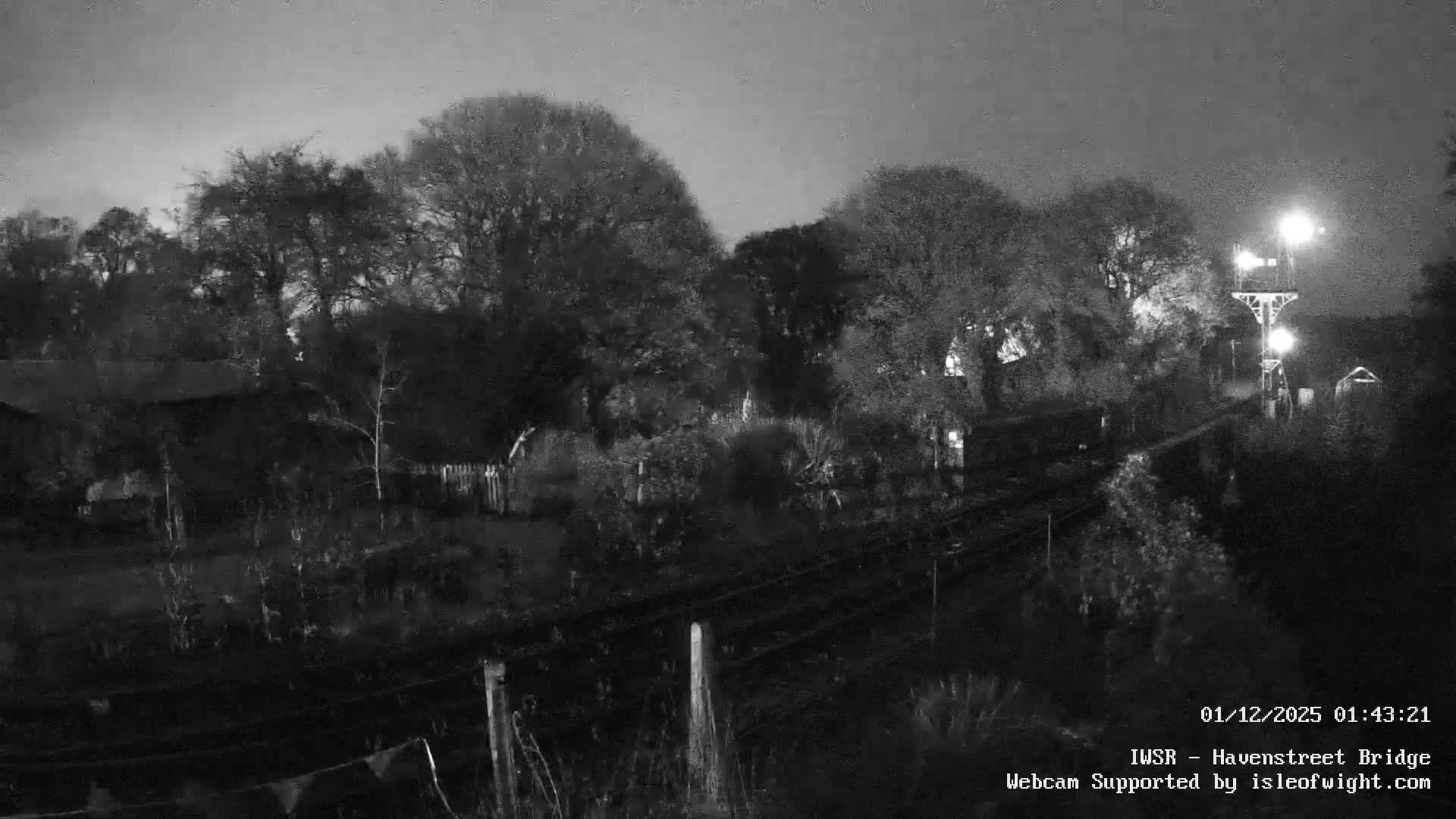 Isle of Wight Steam Railway, Havenstreet Railway Bridge Live Cam - Havenstreet & Ashey, Isle of Wight, Southeast, England, United Kingdom