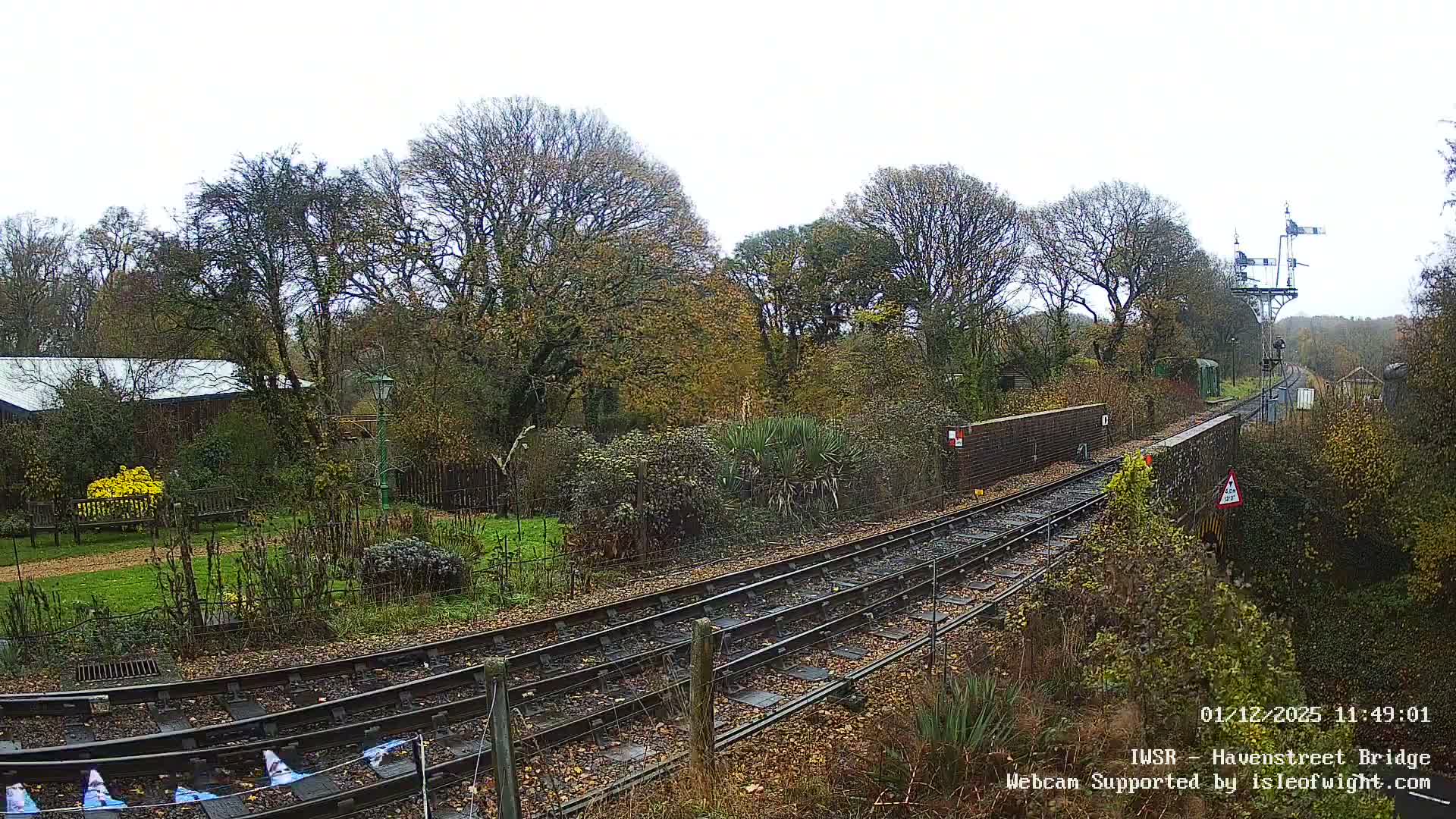 Isle of Wight Steam Railway, Havenstreet Railway Bridge Live Cam - Havenstreet & Ashey, Isle of Wight, Southeast, England, United Kingdom