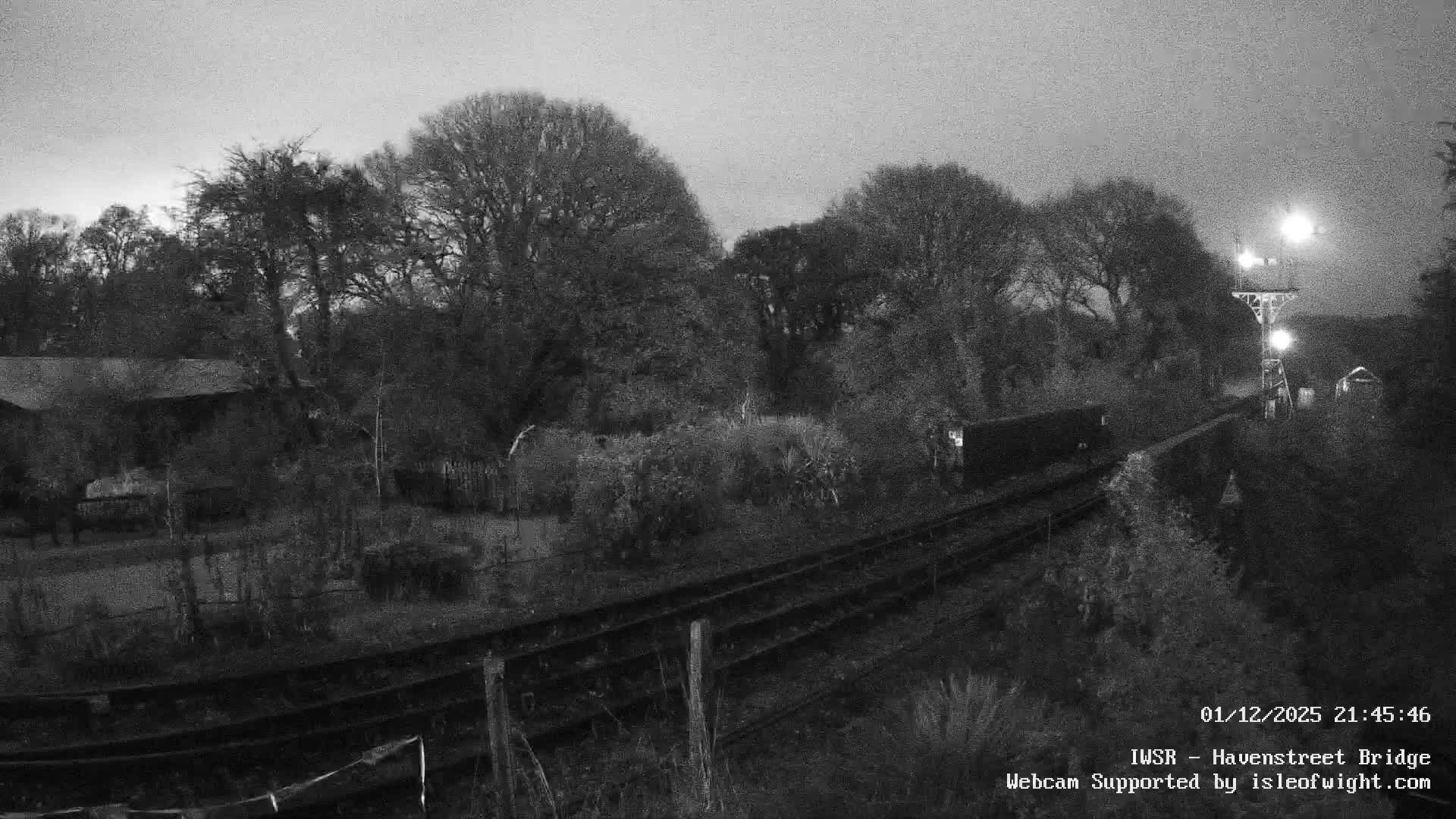 Isle of Wight Steam Railway, Havenstreet Railway Bridge Live Cam - Havenstreet & Ashey, Isle of Wight, Southeast, England, United Kingdom
