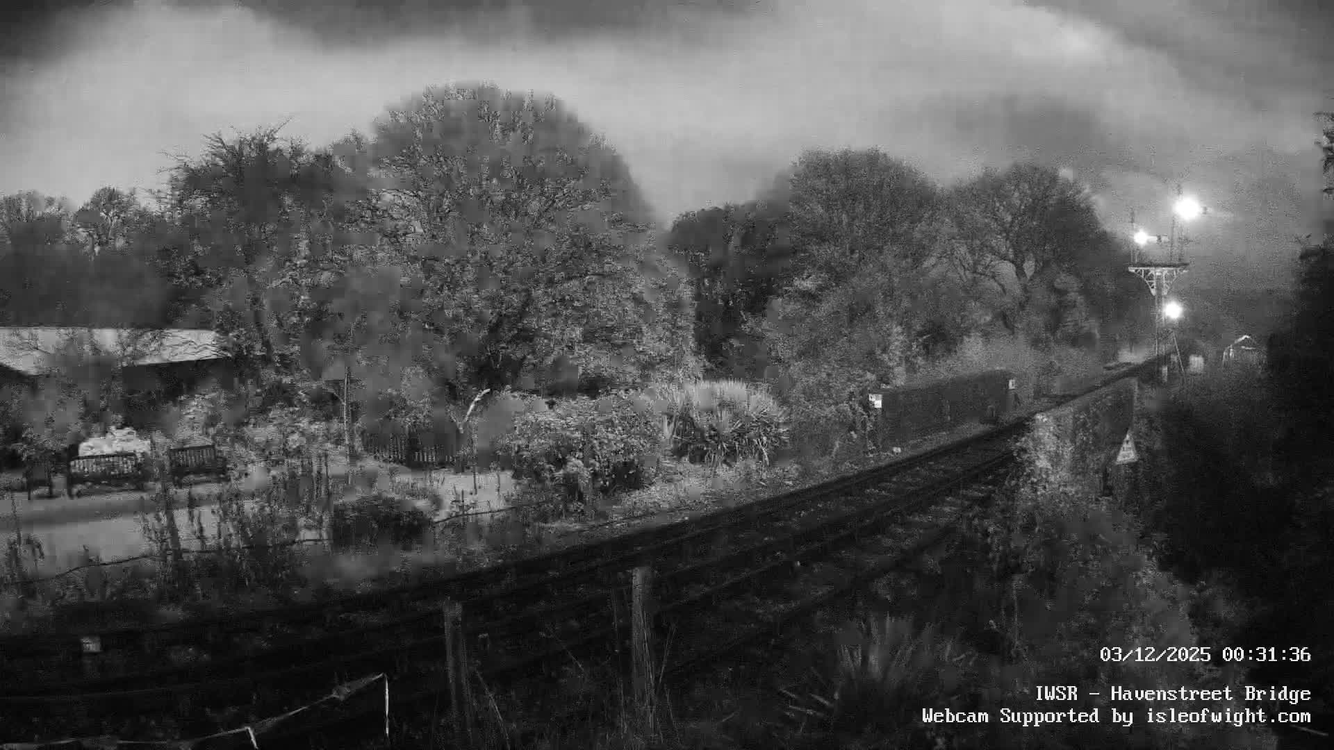 Isle of Wight Steam Railway, Havenstreet Railway Bridge Live Cam - Havenstreet & Ashey, Isle of Wight, Southeast, England, United Kingdom