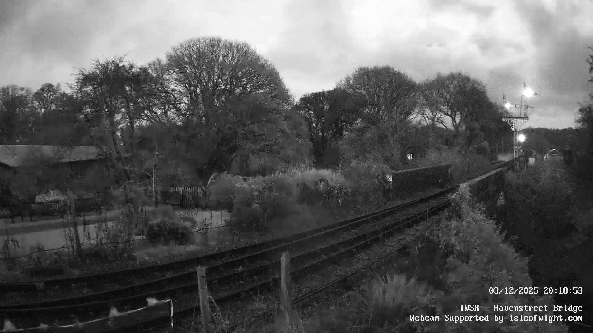 Isle of Wight Steam Railway, Havenstreet Railway Bridge Live Cam - Havenstreet & Ashey, Isle of Wight, Southeast, England, United Kingdom