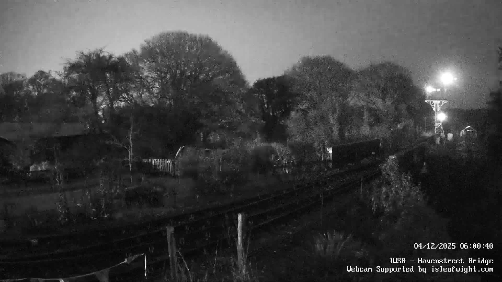 Isle of Wight Steam Railway, Havenstreet Railway Bridge Live Cam - Havenstreet & Ashey, Isle of Wight, Southeast, England, United Kingdom
