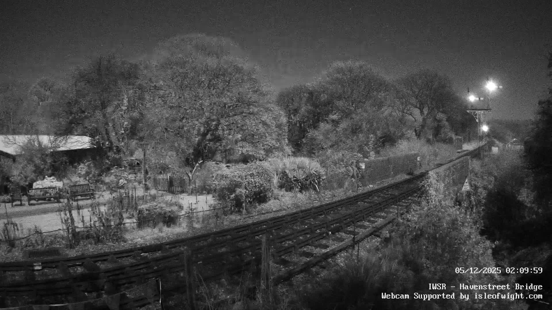 Isle of Wight Steam Railway, Havenstreet Railway Bridge Live Cam - Havenstreet & Ashey, Isle of Wight, Southeast, England, United Kingdom