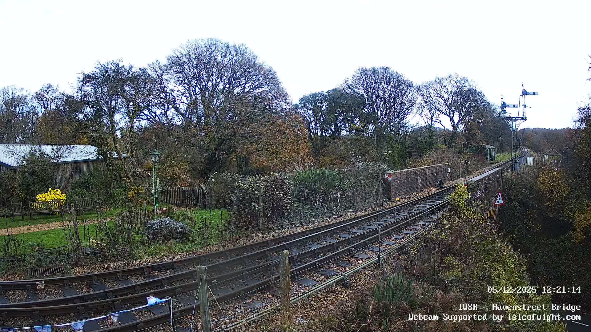 Isle of Wight Steam Railway, Havenstreet Railway Bridge Live Cam - Havenstreet & Ashey, Isle of Wight, Southeast, England, United Kingdom