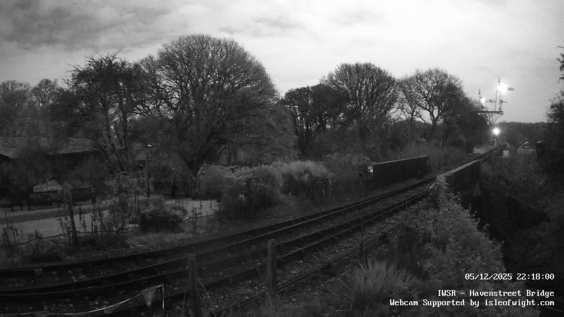 Isle of Wight Steam Railway, Havenstreet Railway Bridge Live Cam - Havenstreet & Ashey, Isle of Wight, Southeast, England, United Kingdom