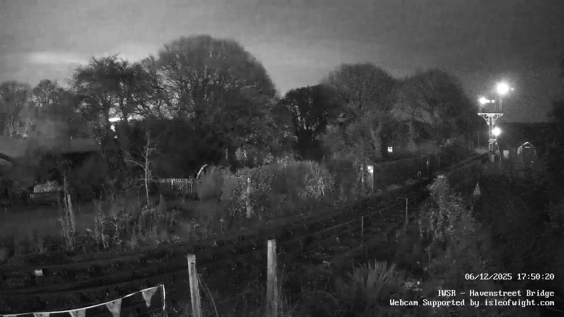 Isle of Wight Steam Railway, Havenstreet Railway Bridge Live Cam - Havenstreet & Ashey, Isle of Wight, Southeast, England, United Kingdom