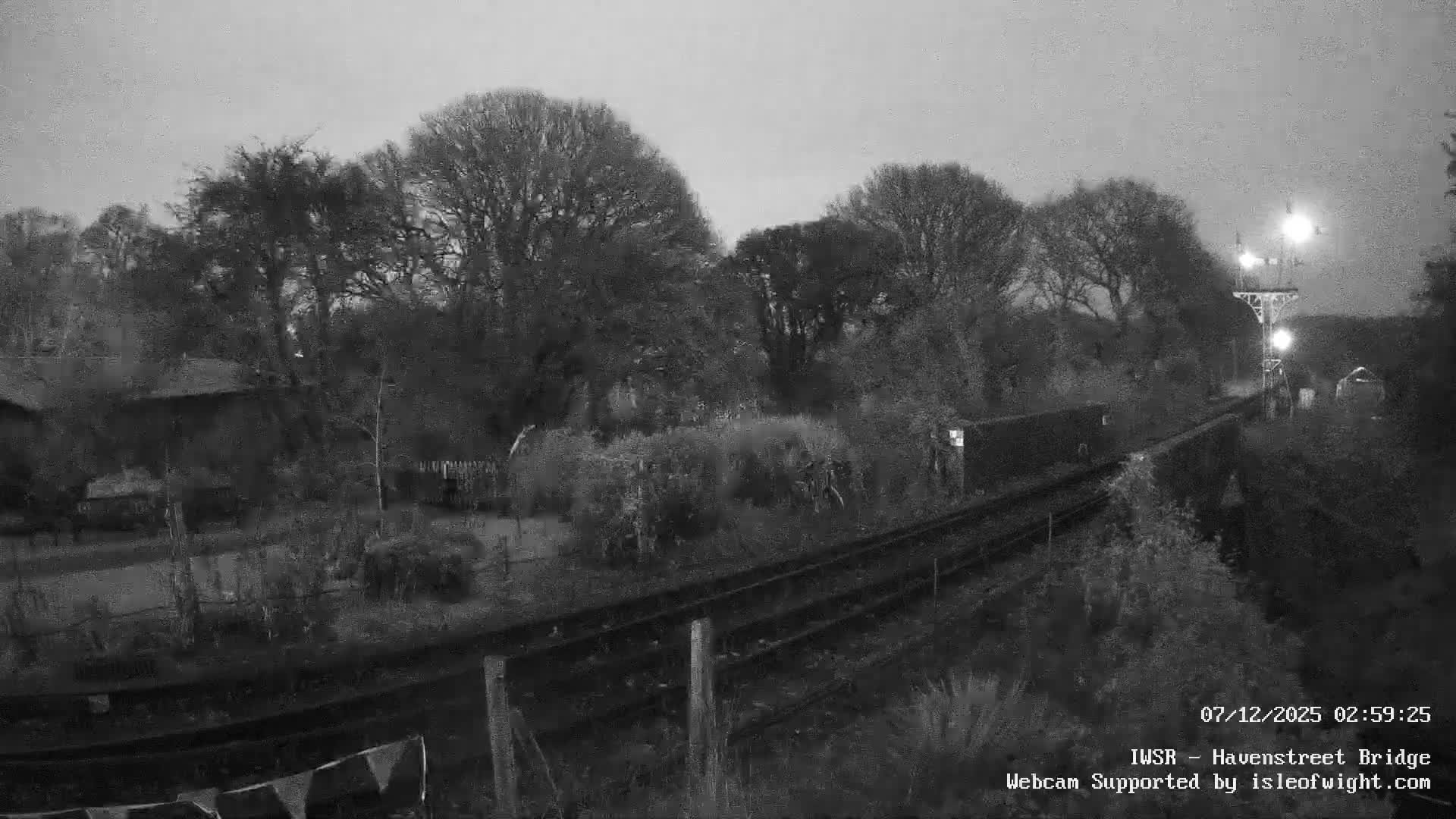 Isle of Wight Steam Railway, Havenstreet Railway Bridge Live Cam - Havenstreet & Ashey, Isle of Wight, Southeast, England, United Kingdom