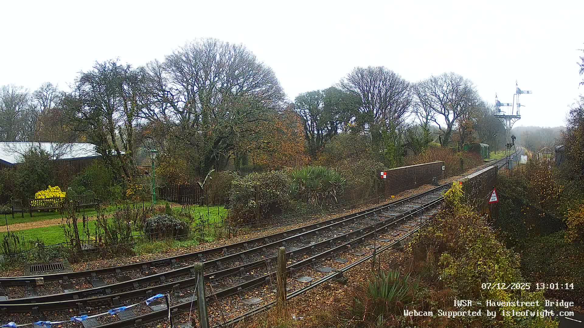 Isle of Wight Steam Railway, Havenstreet Railway Bridge Live Cam - Havenstreet & Ashey, Isle of Wight, Southeast, England, United Kingdom