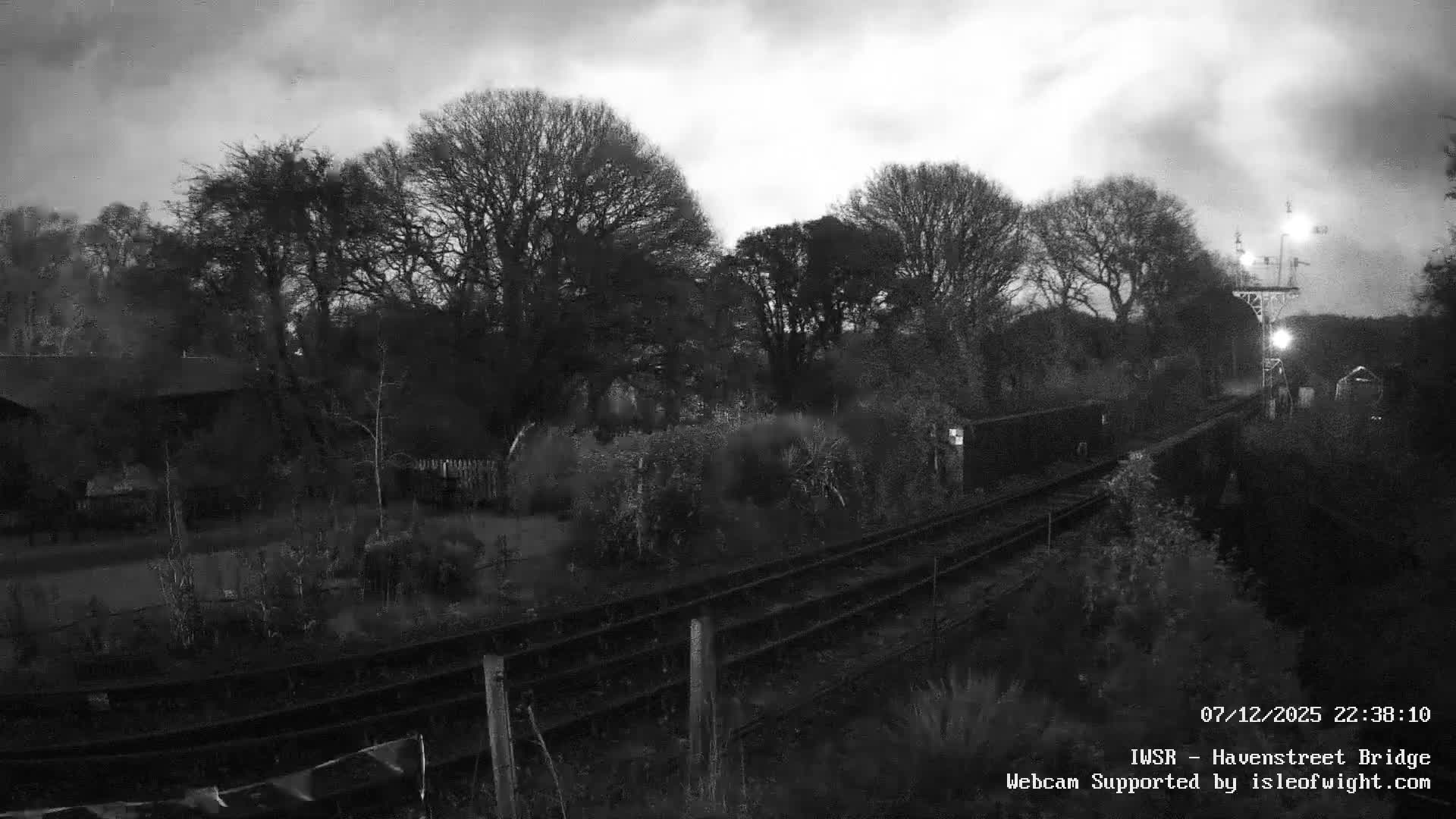 Isle of Wight Steam Railway, Havenstreet Railway Bridge Live Cam - Havenstreet & Ashey, Isle of Wight, Southeast, England, United Kingdom