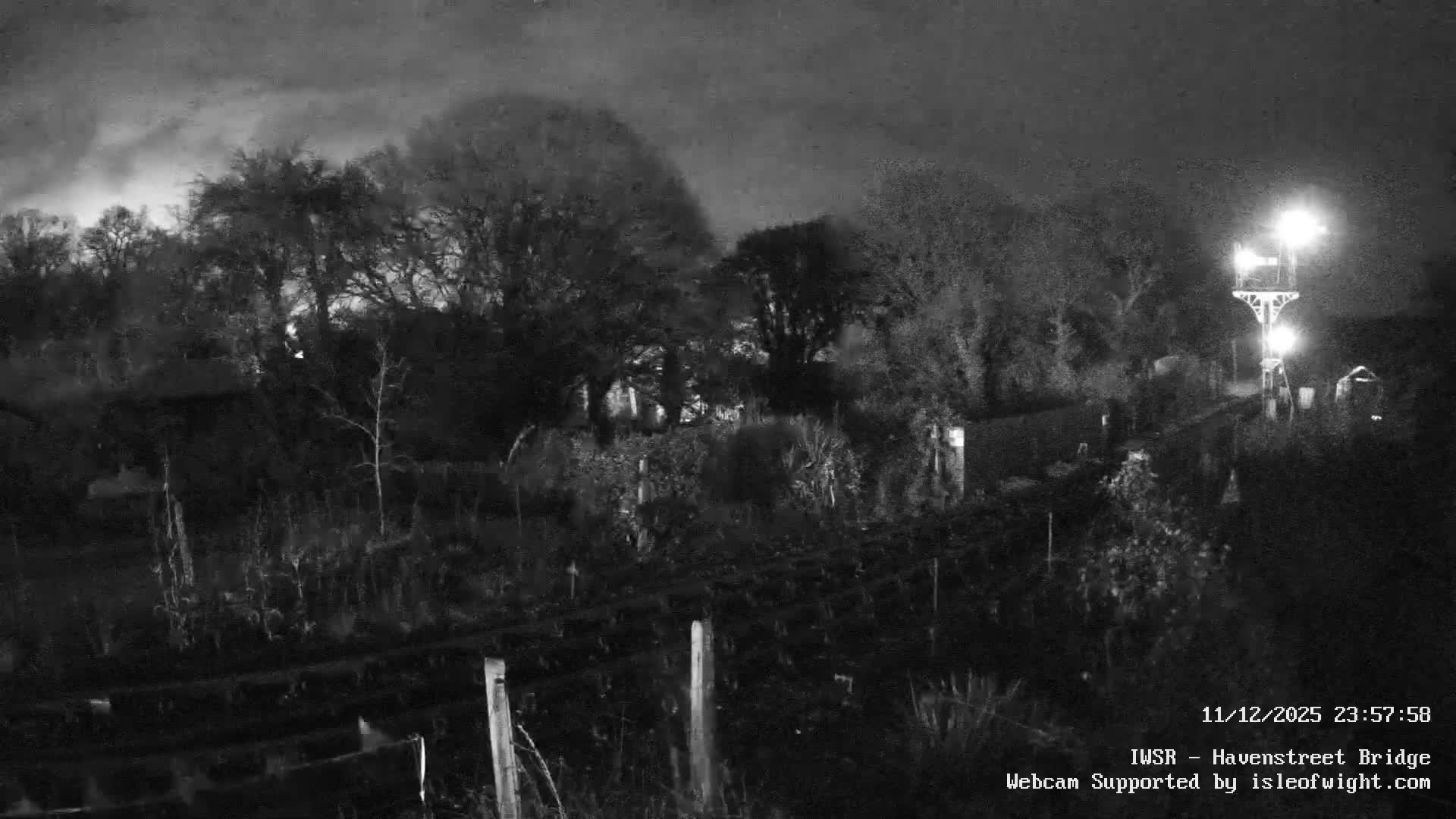 Isle of Wight Steam Railway, Havenstreet Railway Bridge Live Cam - Havenstreet & Ashey, Isle of Wight, Southeast, England, United Kingdom