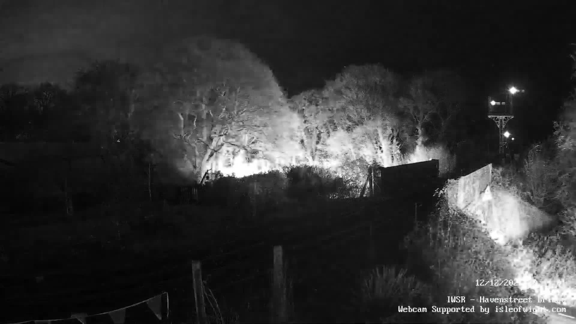 Isle of Wight Steam Railway, Havenstreet Railway Bridge Live Cam - Havenstreet & Ashey, Isle of Wight, Southeast, England, United Kingdom