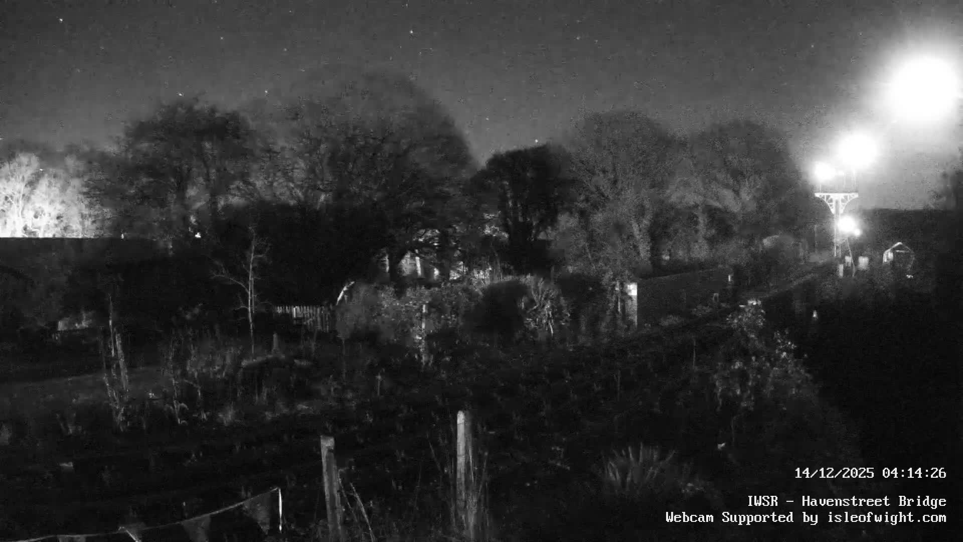 Isle of Wight Steam Railway, Havenstreet Railway Bridge Live Cam - Havenstreet & Ashey, Isle of Wight, Southeast, England, United Kingdom