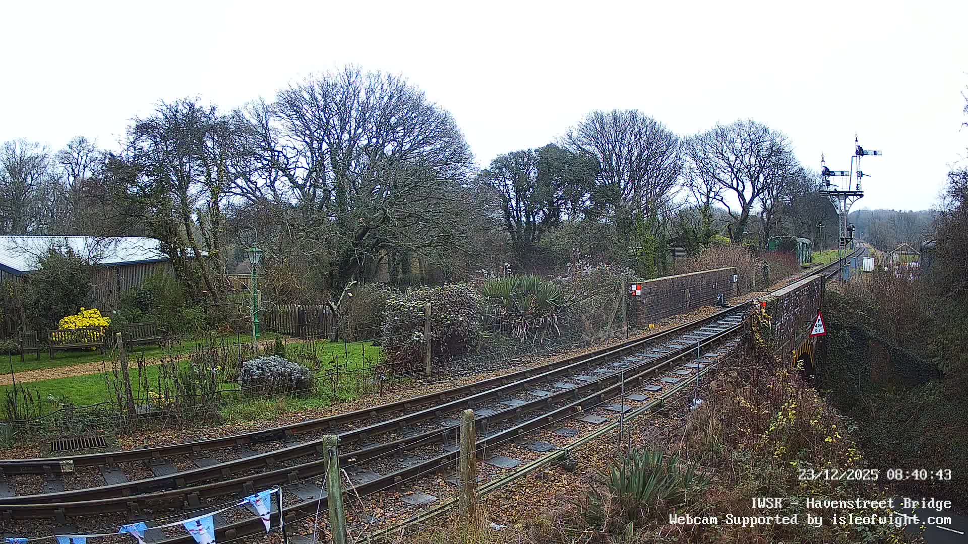 Isle of Wight Steam Railway, Havenstreet Railway Bridge Live Cam - Havenstreet & Ashey, Isle of Wight, Southeast, England, United Kingdom