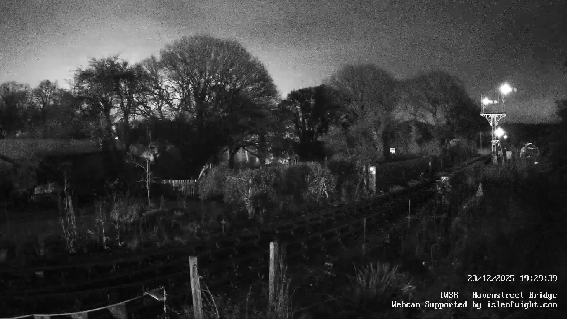 Isle of Wight Steam Railway, Havenstreet Railway Bridge Live Cam - Havenstreet & Ashey, Isle of Wight, Southeast, England, United Kingdom