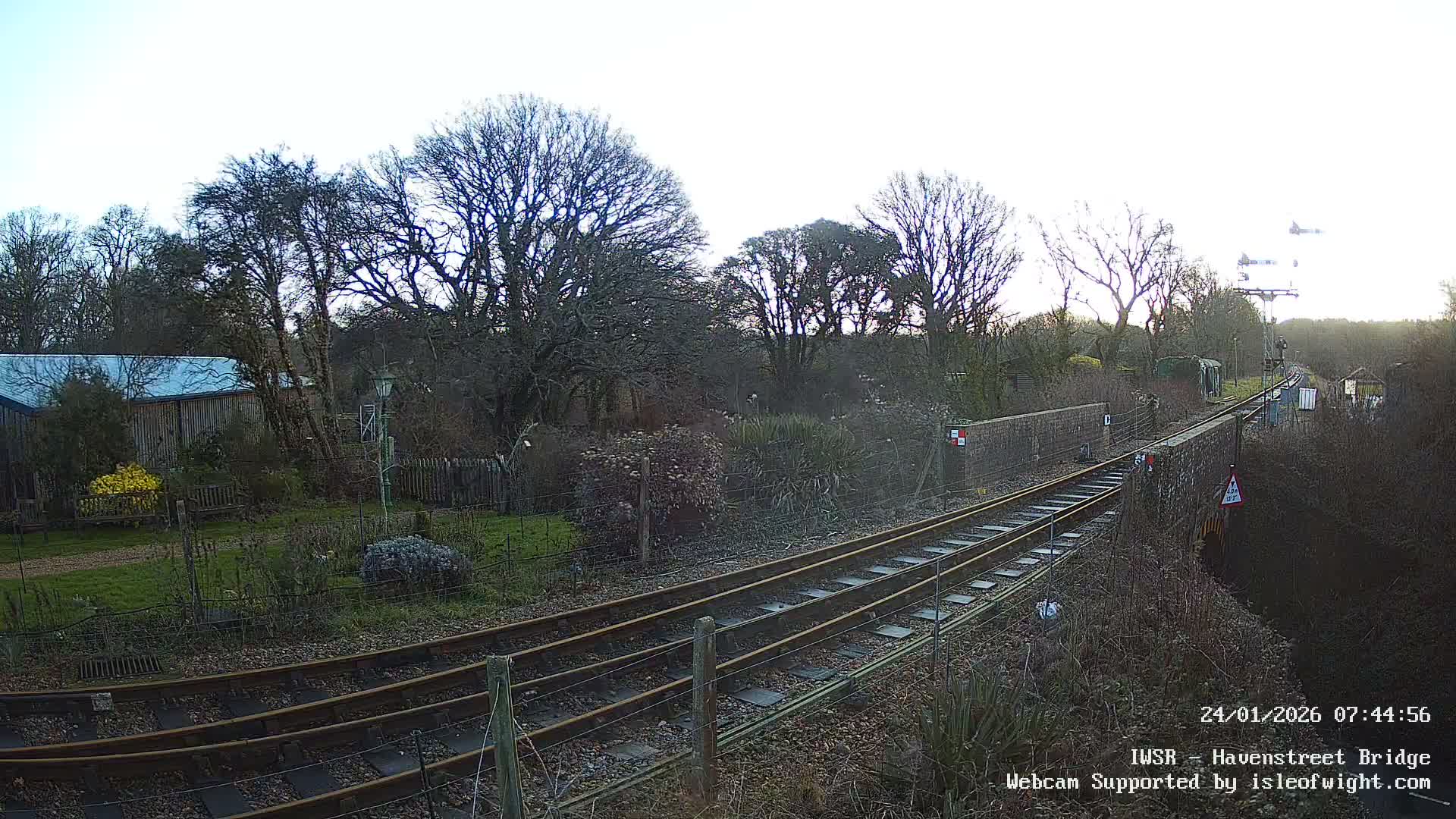 Isle of Wight Steam Railway, Havenstreet Railway Bridge Live Cam - Havenstreet & Ashey, Isle of Wight, Southeast, England, United Kingdom