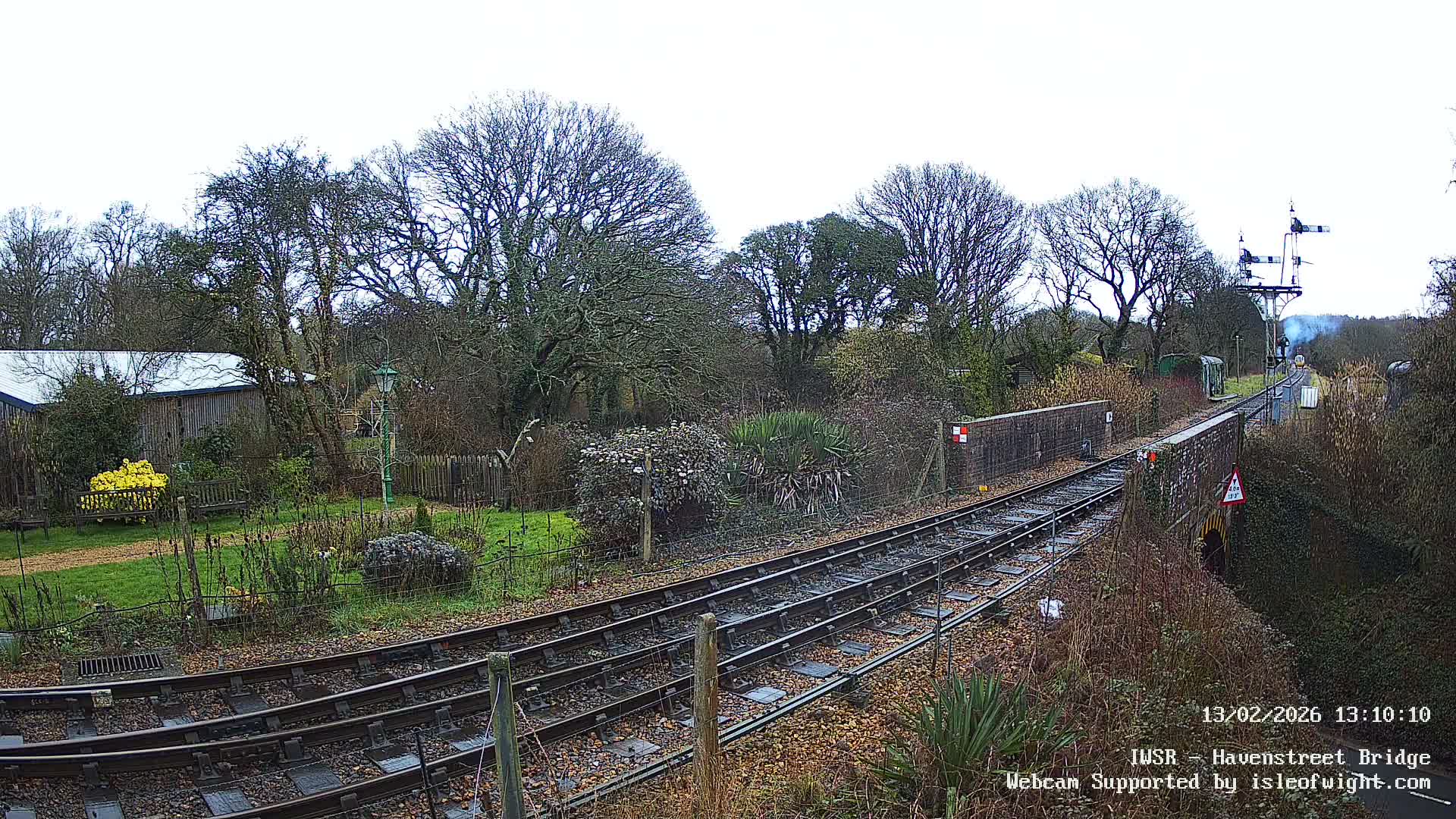 Isle of Wight Steam Railway, Havenstreet Railway Bridge Live Cam - Havenstreet & Ashey, Isle of Wight, Southeast, England, United Kingdom