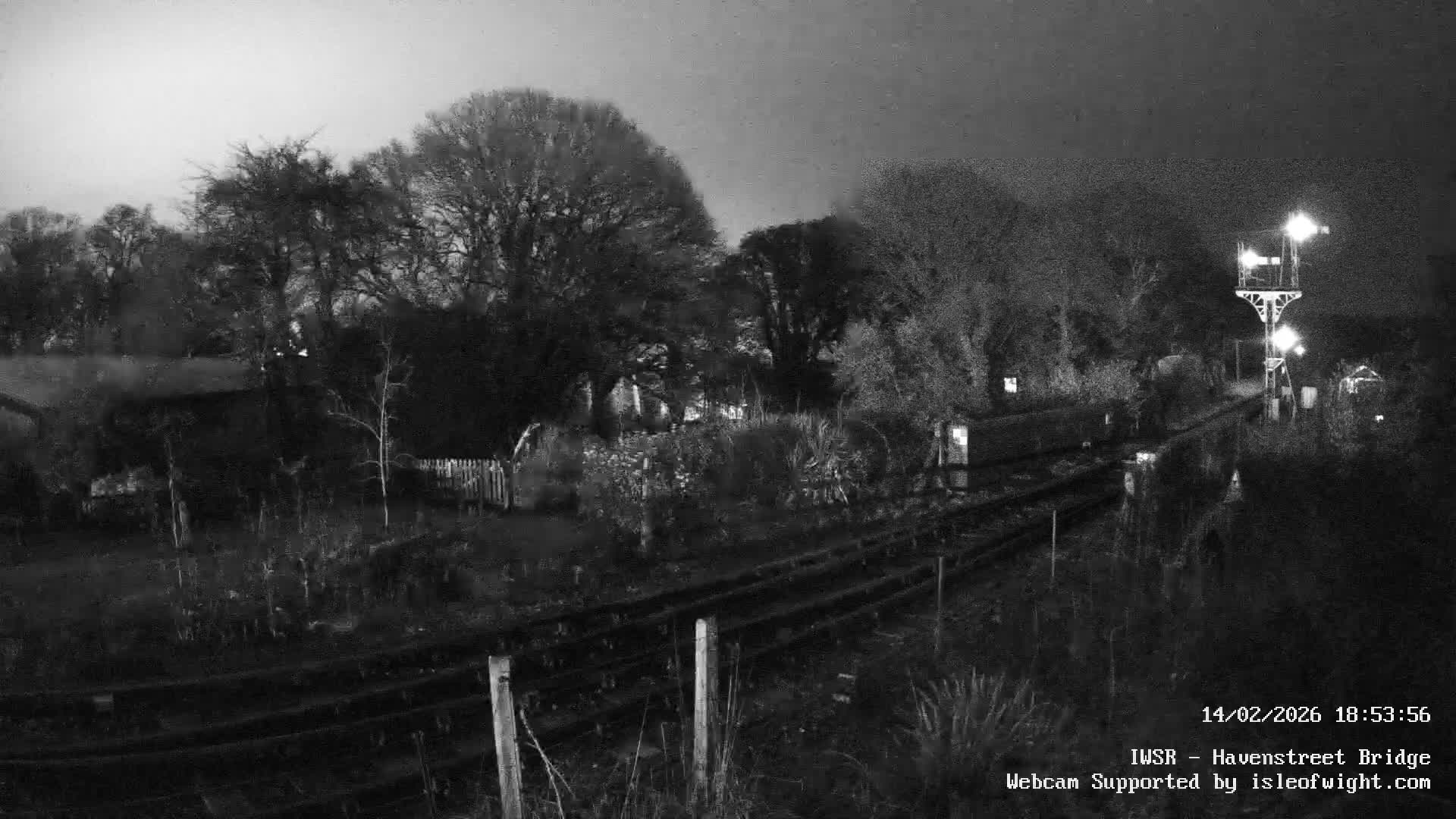 Isle of Wight Steam Railway, Havenstreet Railway Bridge Live Cam - Havenstreet & Ashey, Isle of Wight, Southeast, England, United Kingdom