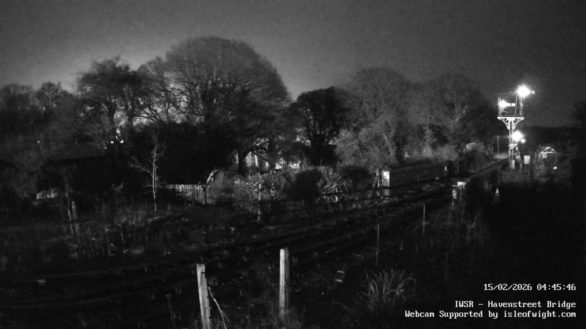 Isle of Wight Steam Railway, Havenstreet Railway Bridge Live Cam - Havenstreet & Ashey, Isle of Wight, Southeast, England, United Kingdom