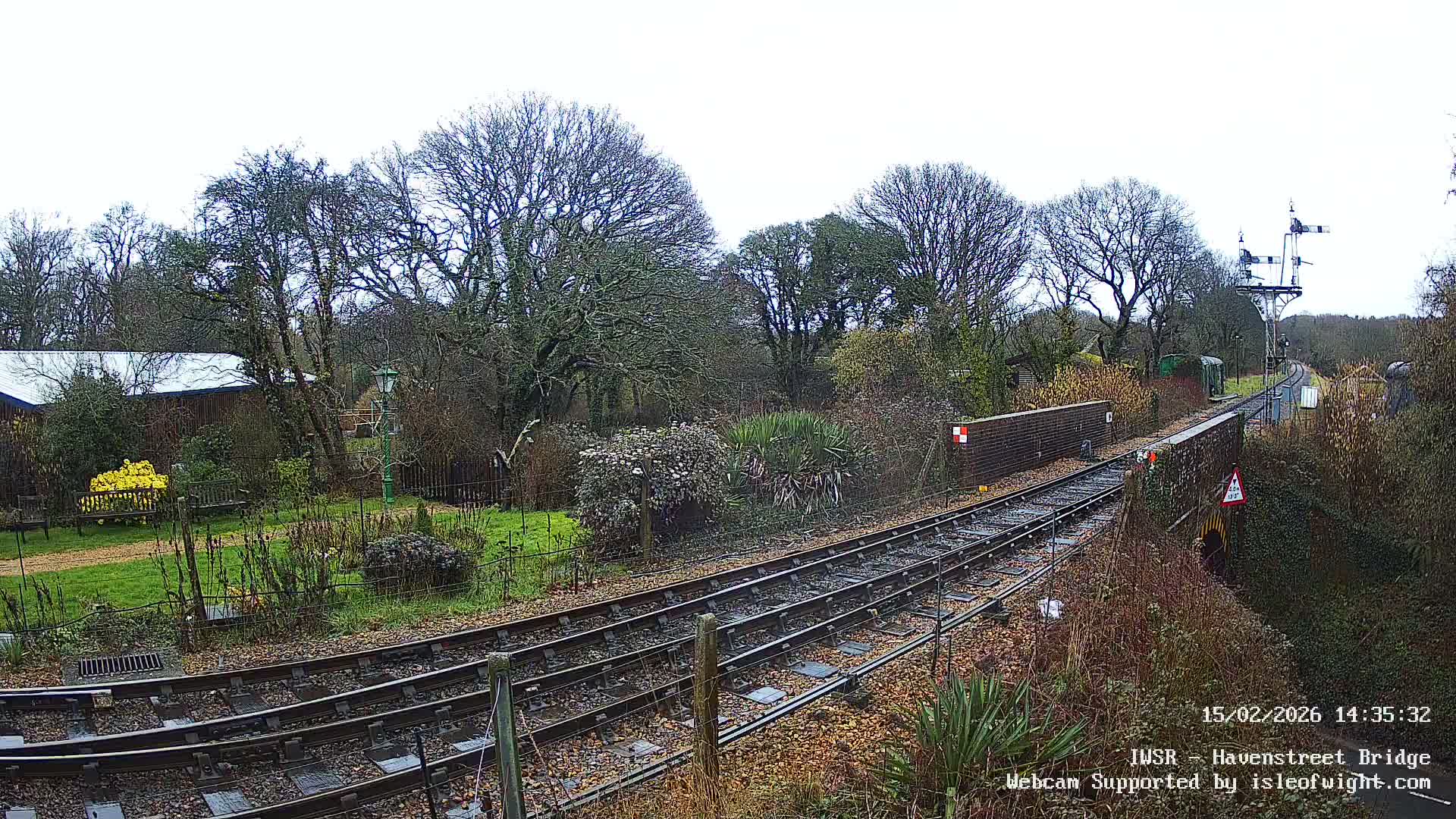 Isle of Wight Steam Railway, Havenstreet Railway Bridge Live Cam - Havenstreet & Ashey, Isle of Wight, Southeast, England, United Kingdom