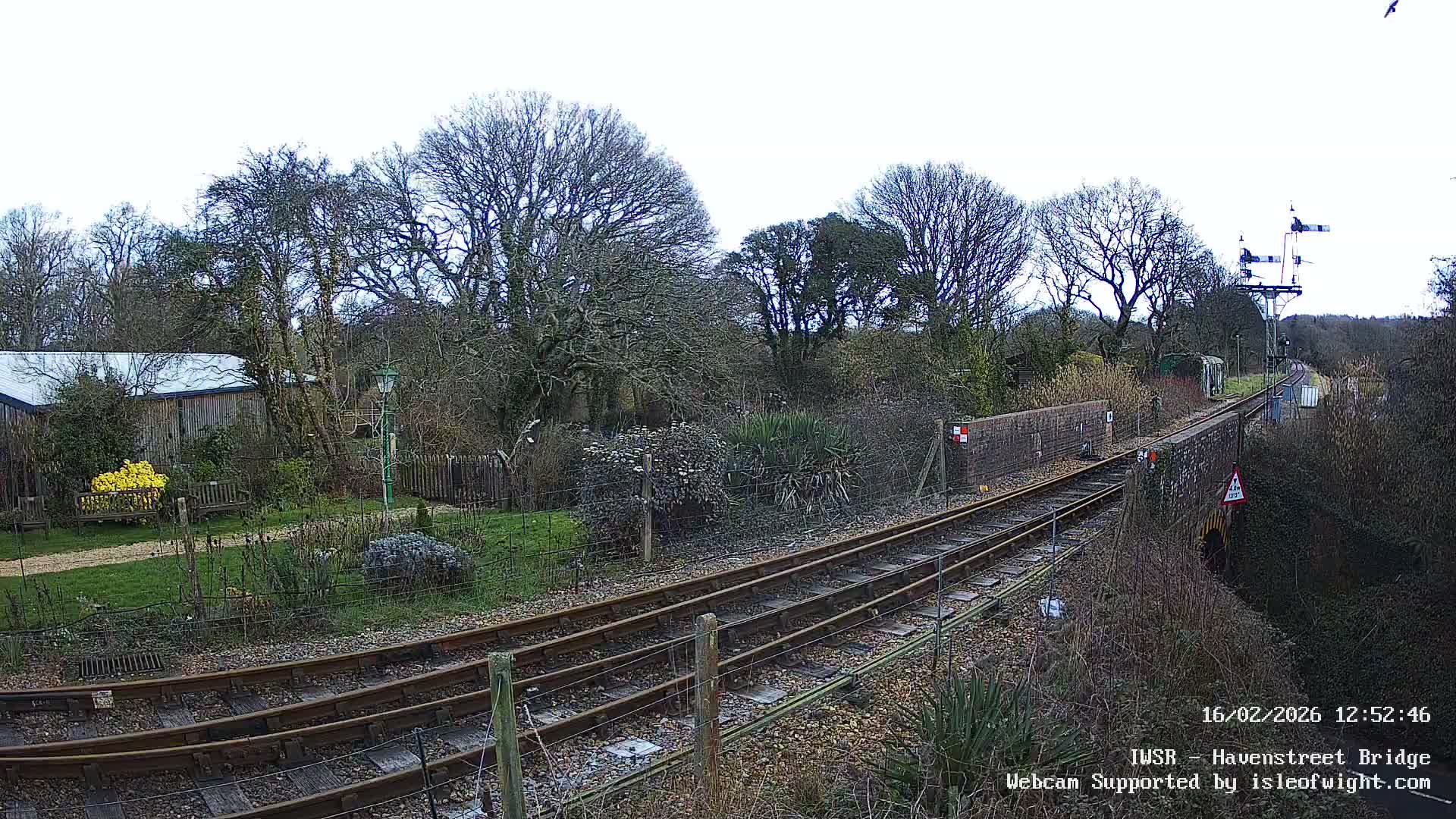 Isle of Wight Steam Railway, Havenstreet Railway Bridge Live Cam - Havenstreet & Ashey, Isle of Wight, Southeast, England, United Kingdom