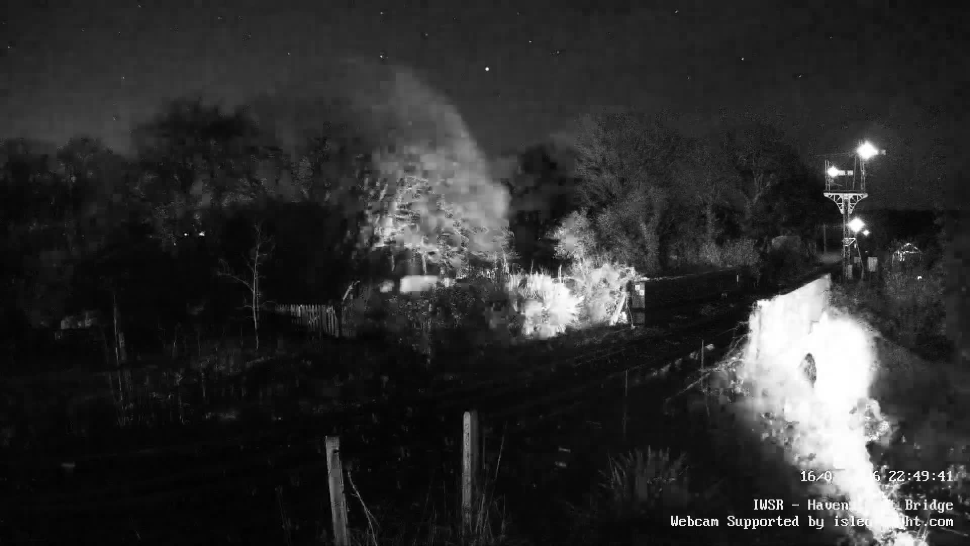 Isle of Wight Steam Railway, Havenstreet Railway Bridge Live Cam - Havenstreet & Ashey, Isle of Wight, Southeast, England, United Kingdom