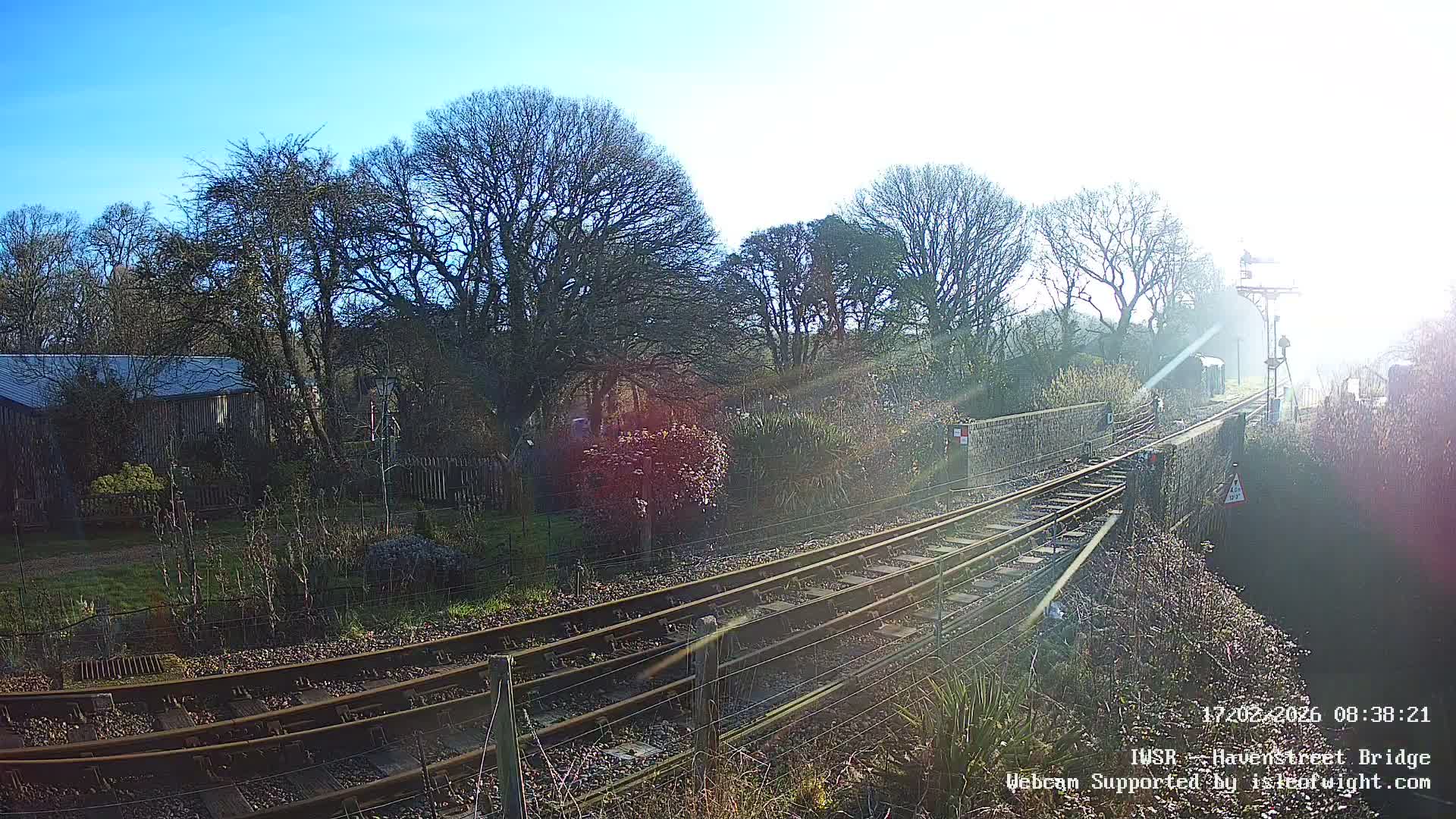 Isle of Wight Steam Railway, Havenstreet Railway Bridge Live Cam - Havenstreet & Ashey, Isle of Wight, Southeast, England, United Kingdom