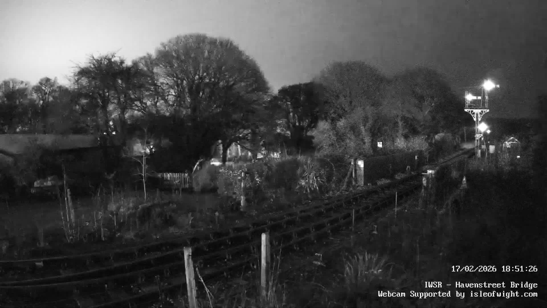 Isle of Wight Steam Railway, Havenstreet Railway Bridge Live Cam - Havenstreet & Ashey, Isle of Wight, Southeast, England, United Kingdom
