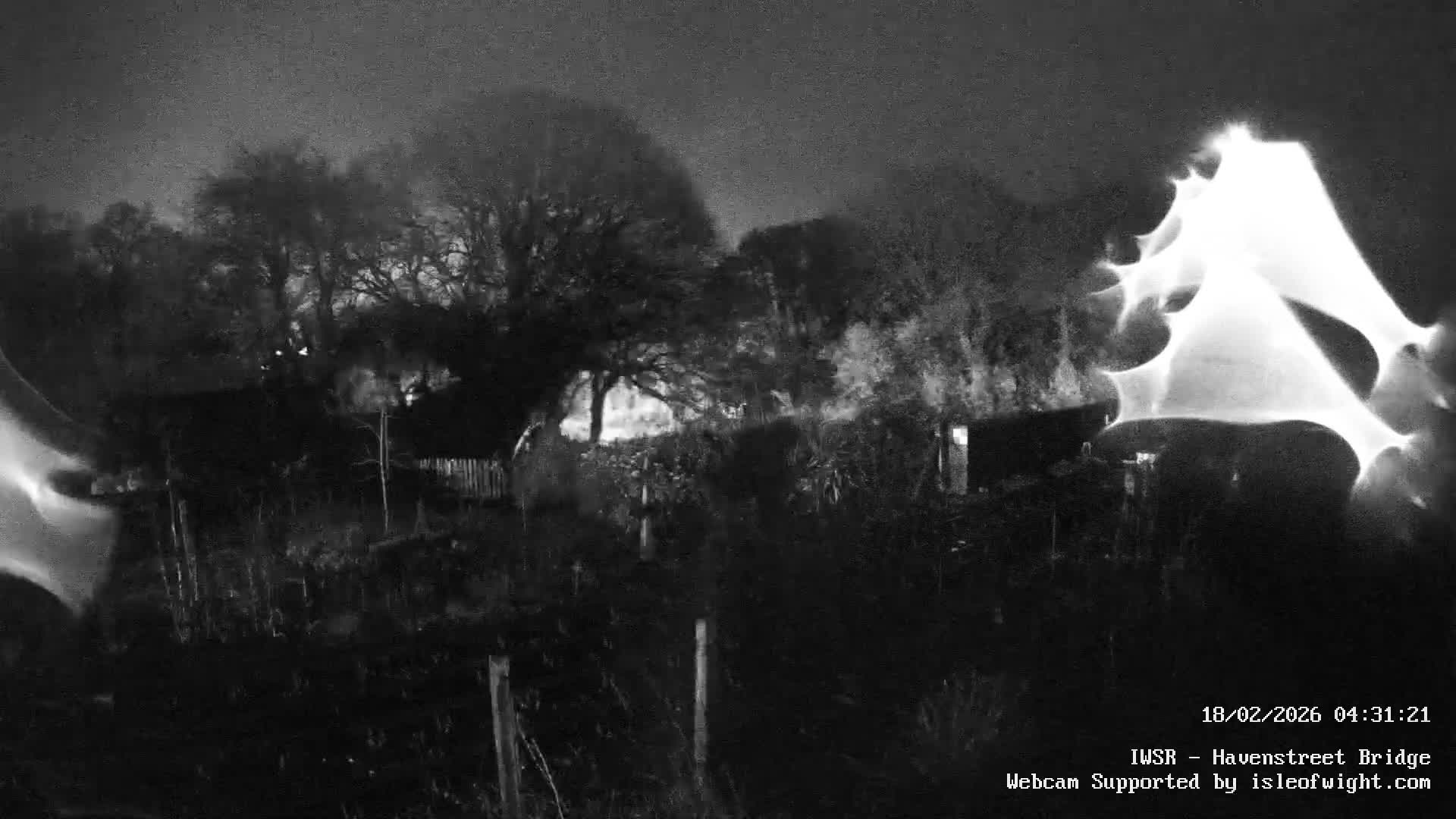 Isle of Wight Steam Railway, Havenstreet Railway Bridge Live Cam - Havenstreet & Ashey, Isle of Wight, Southeast, England, United Kingdom