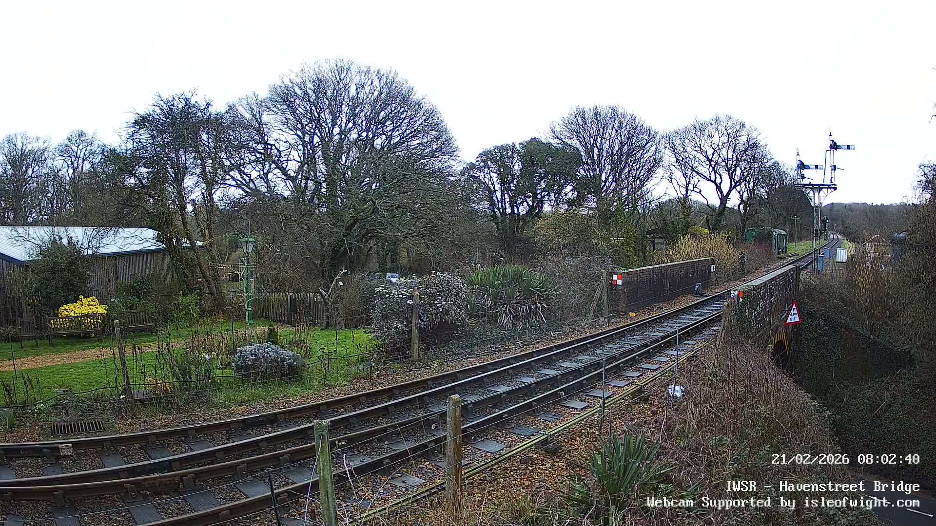 Isle of Wight Steam Railway, Havenstreet Railway Bridge Live Cam - Havenstreet & Ashey, Isle of Wight, Southeast, England, United Kingdom