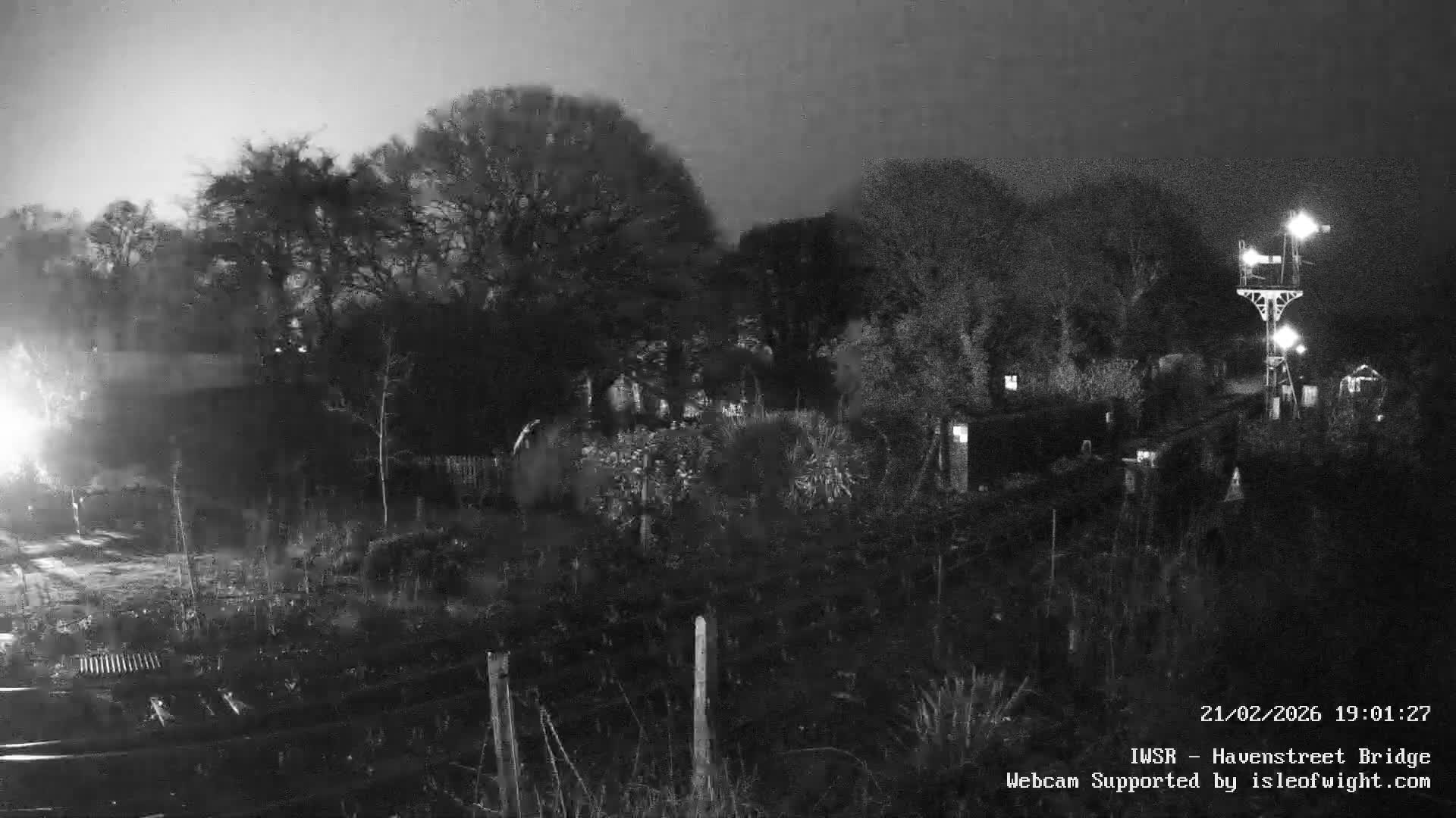 Isle of Wight Steam Railway, Havenstreet Railway Bridge Live Cam - Havenstreet & Ashey, Isle of Wight, Southeast, England, United Kingdom