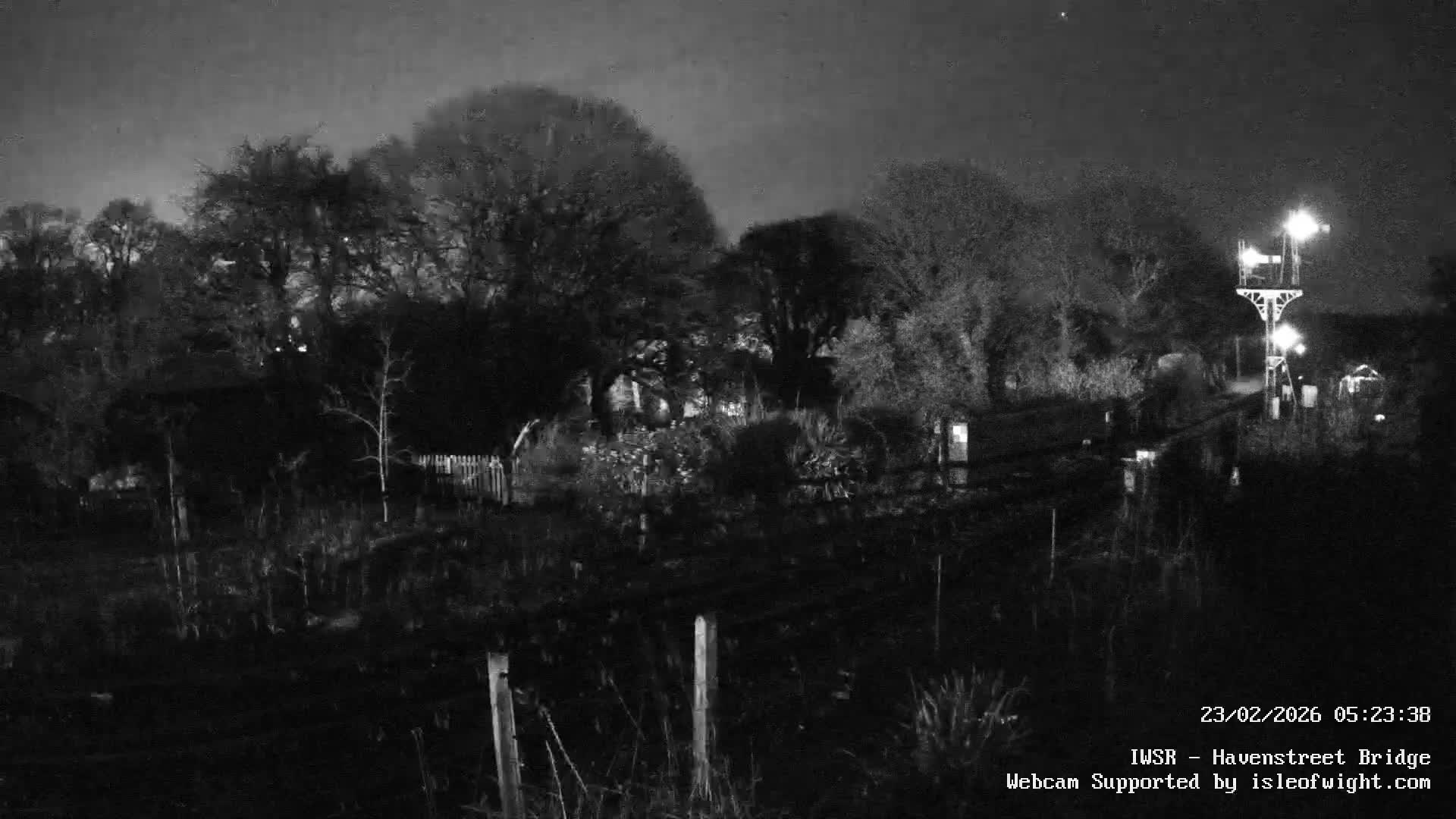 Isle of Wight Steam Railway, Havenstreet Railway Bridge Live Cam - Havenstreet & Ashey, Isle of Wight, Southeast, England, United Kingdom