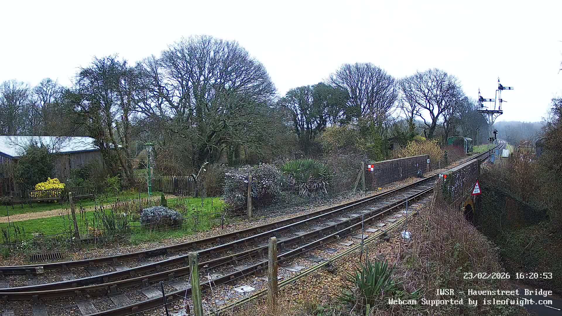 Isle of Wight Steam Railway, Havenstreet Railway Bridge Live Cam - Havenstreet & Ashey, Isle of Wight, Southeast, England, United Kingdom